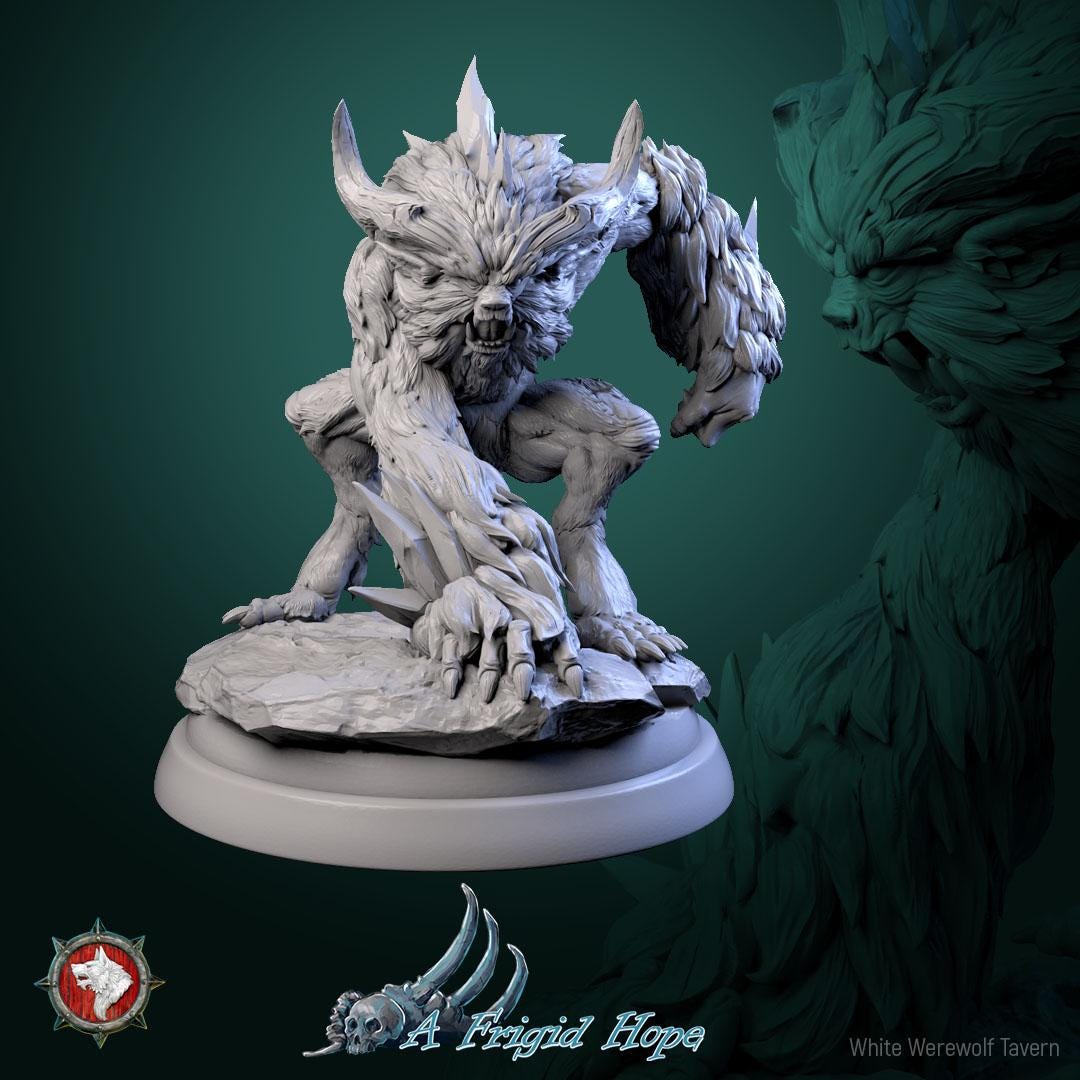Winterbeasts from "A Frigid Hope" by White Werewolf Tavern Miniatures