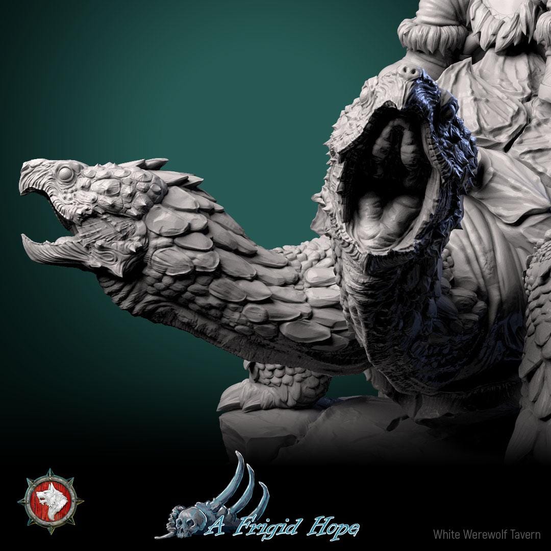 Bjorik, The Glacilal Nomad from "A Frigid Hope" by White Werewolf Tavern Miniatures