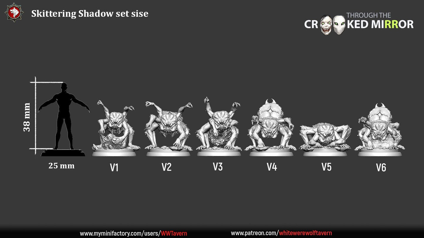 Skittering Shadows from "Through the Crooked Mirror" by White Werewolf Tavern Miniatures