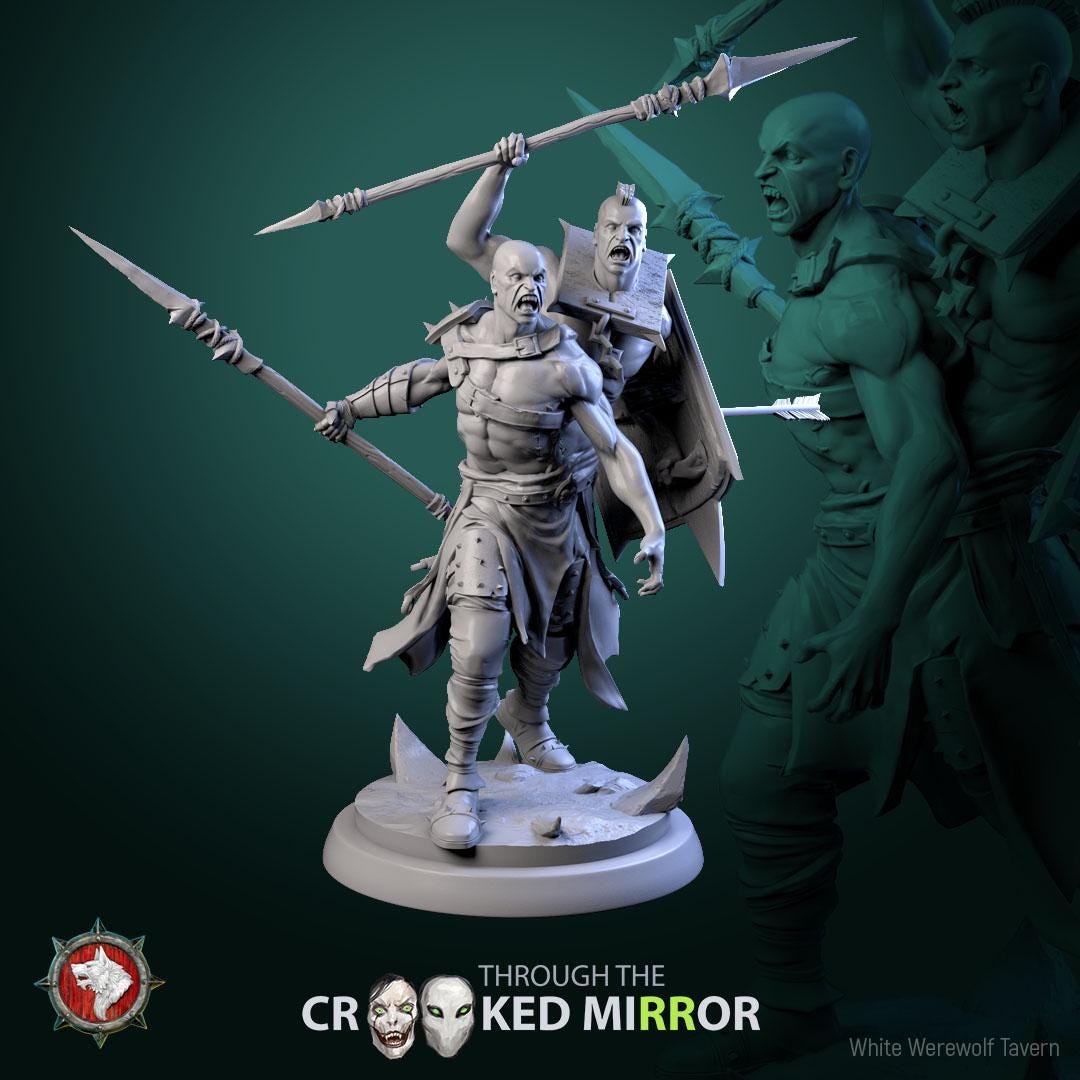 Fleshbound Sentinels from "Through the Crooked Mirror" by White Werewolf Tavern Miniatures