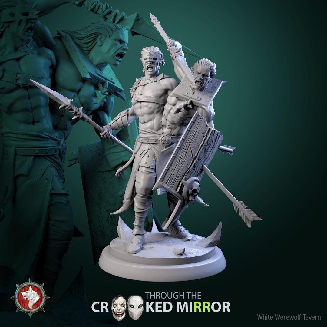Fleshbound Sentinels from "Through the Crooked Mirror" by White Werewolf Tavern Miniatures