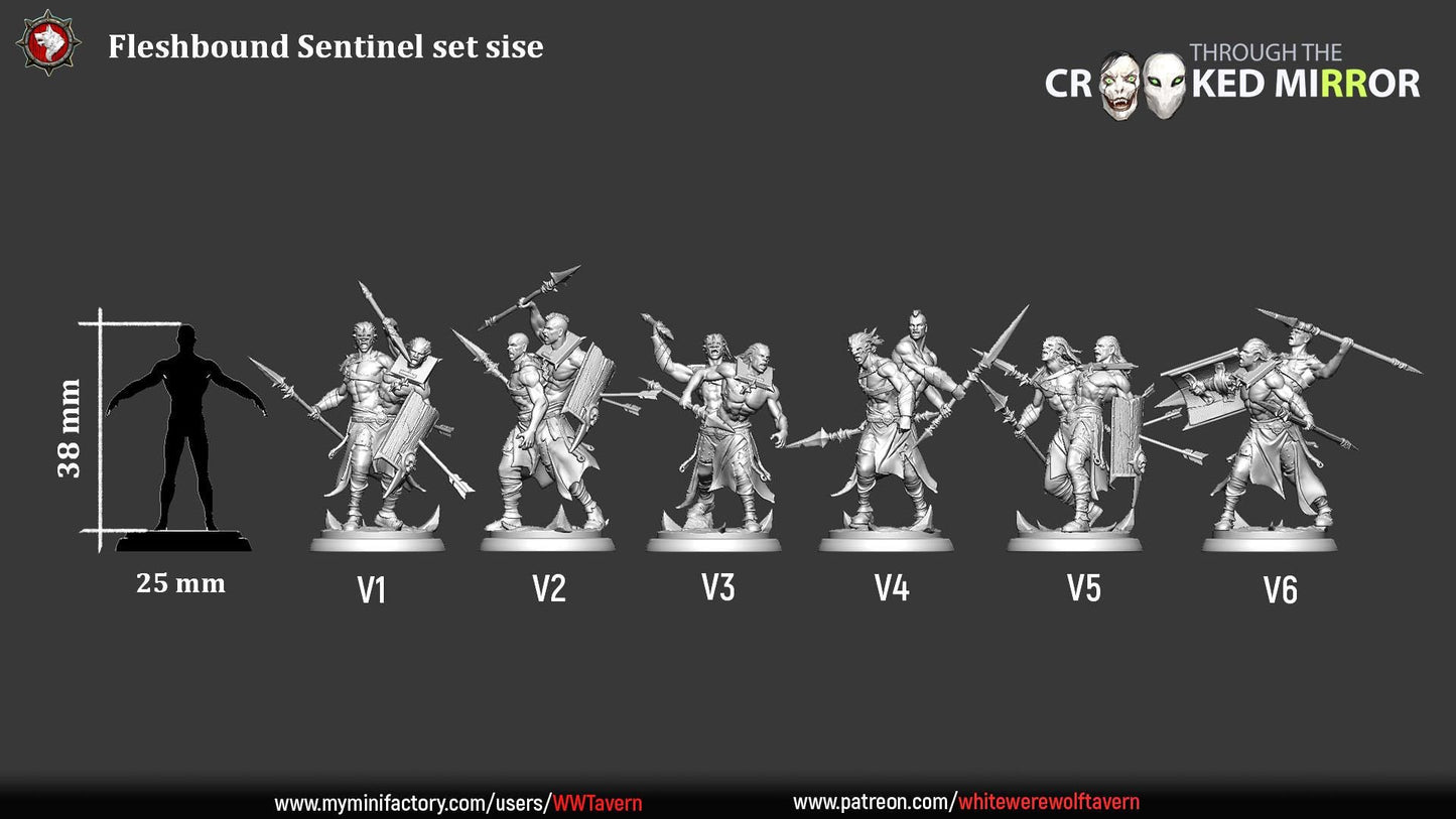 Fleshbound Sentinels from "Through the Crooked Mirror" by White Werewolf Tavern Miniatures