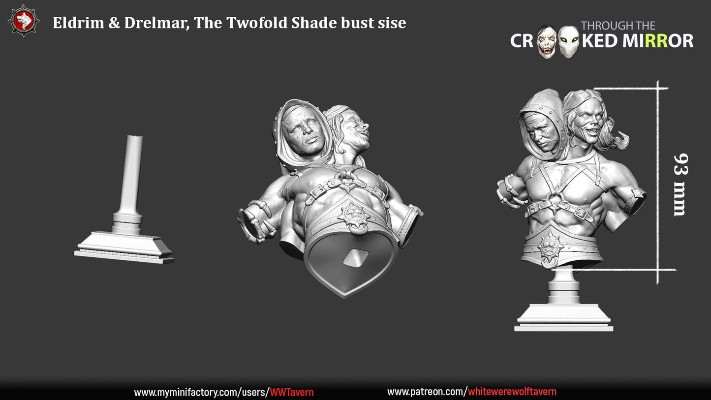 Eldrim & Drelmar from "Through the Crooked Mirror" by White Werewolf Tavern Miniatures