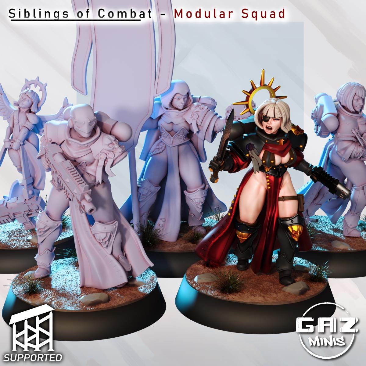 Siblings of Combat modular squad by Gaz Minis