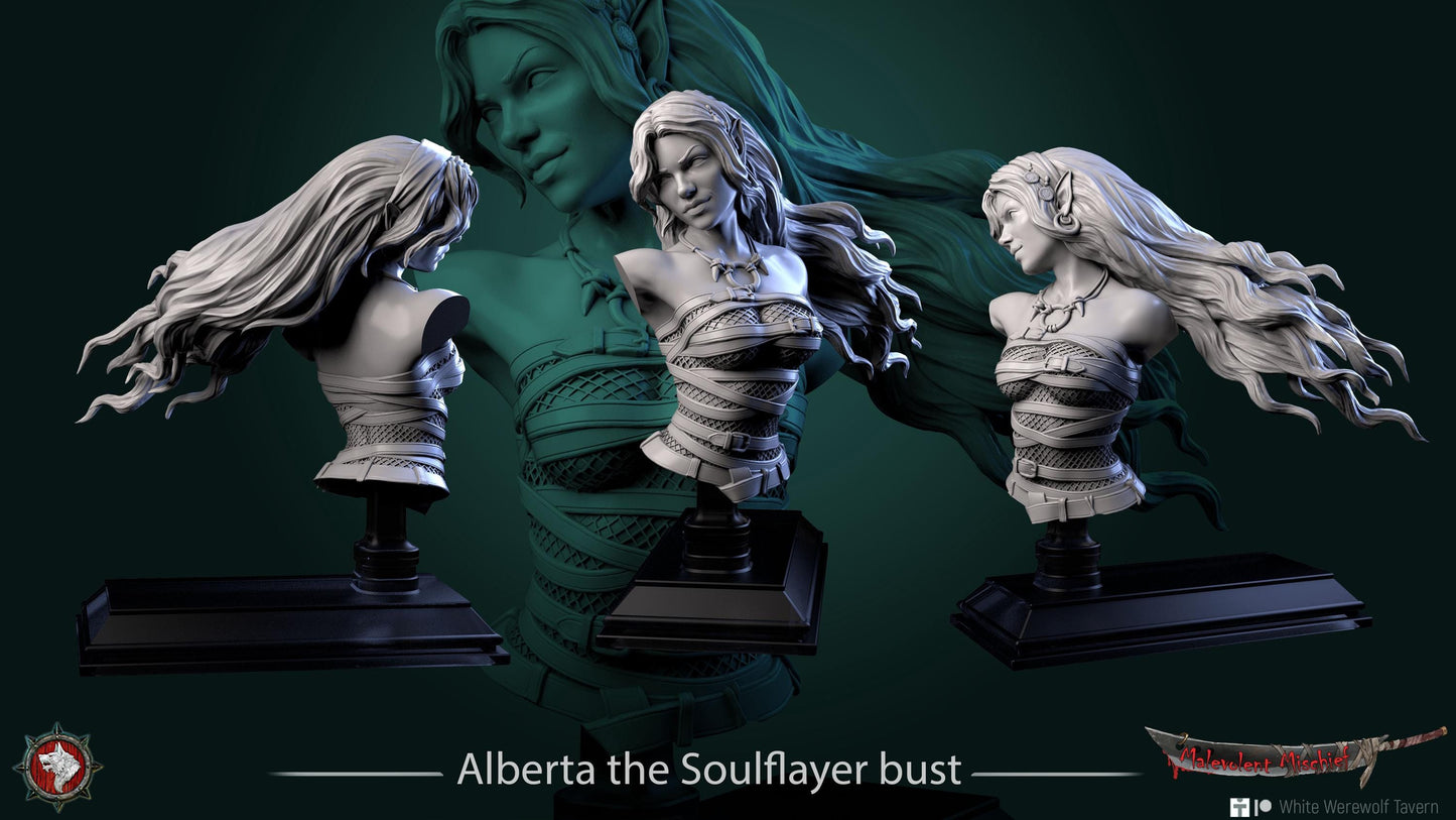 Alberta the Soulflayer from "Malevolent Mischief" by White Werewolf Tavern Miniatures