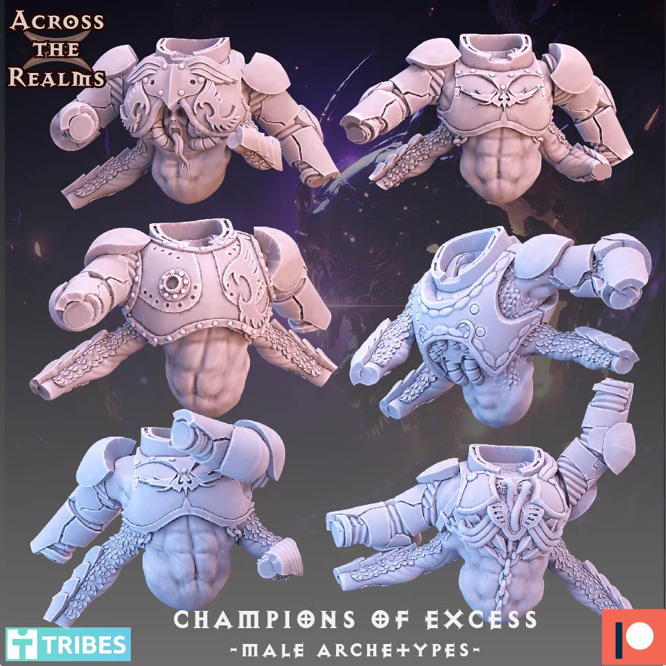 Champions of Excess - Male Archetypes Legionaries of Excess by Across the Realms Miniatures