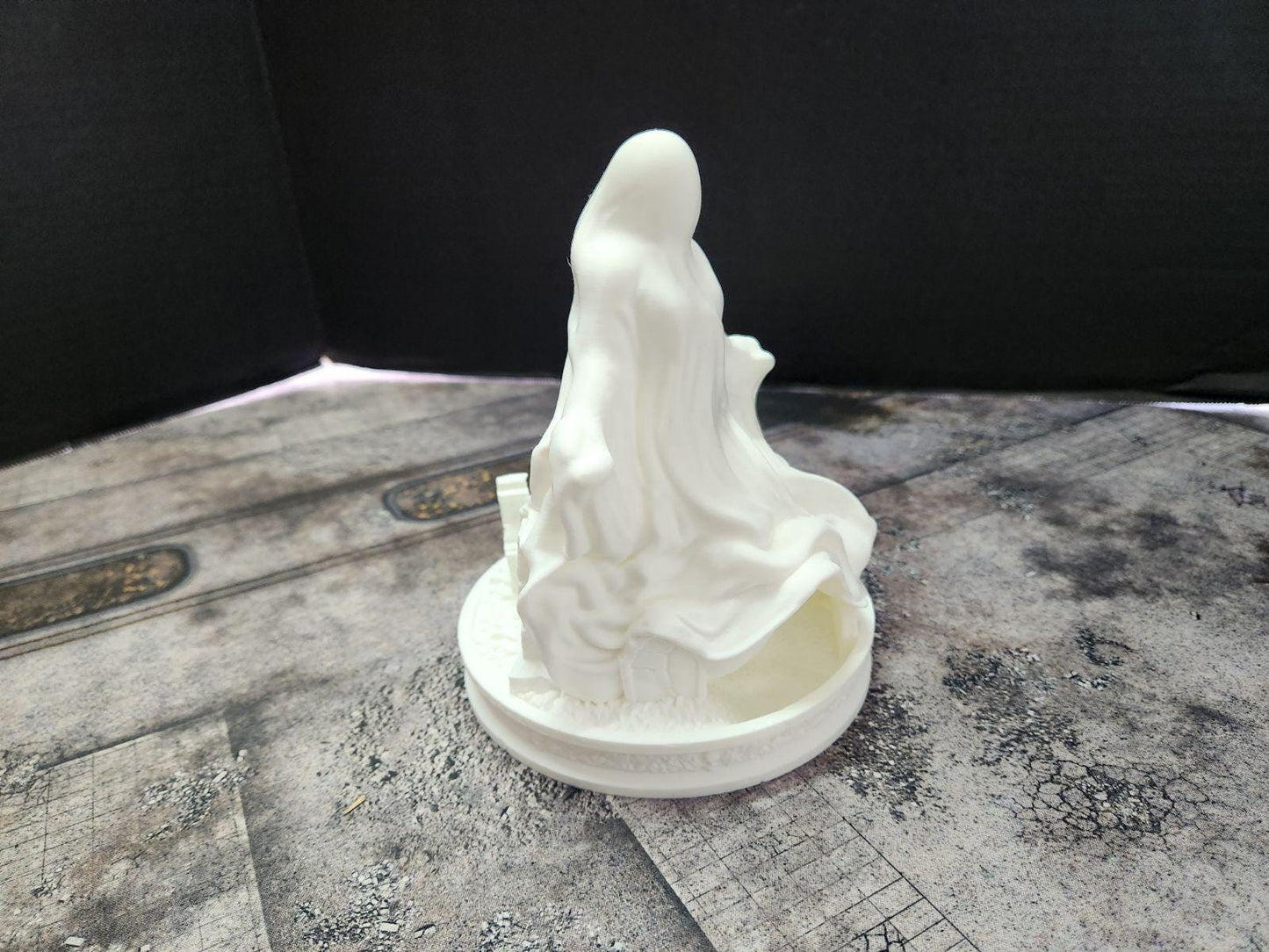 Haunted Graveyard 3D Printed Dice Tower by FatesEnd
