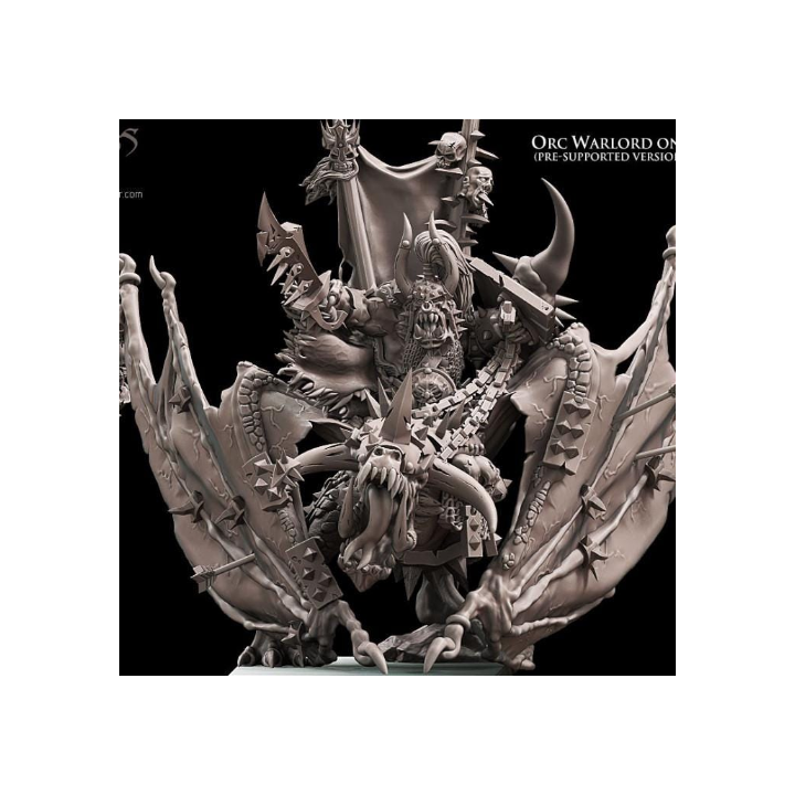 Orc Warlord on Wyvern by Avatars of War Miniatures