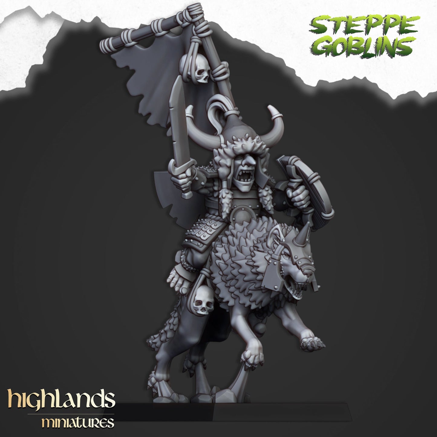 Steppe Goblin Khan By Highland Miniatures