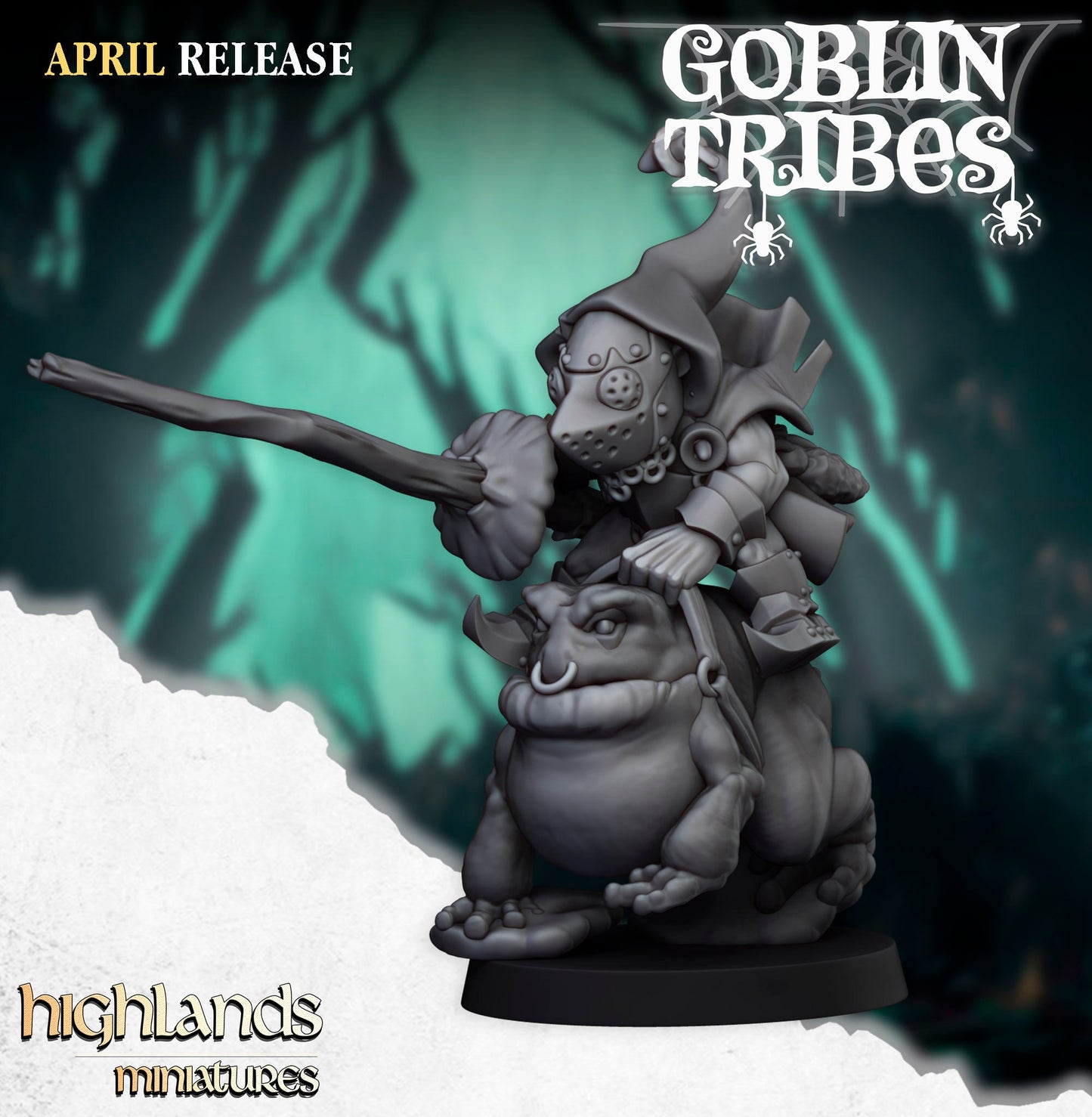 Swamp Goblin Frog Jumper Knights Unit by Highland Miniatures
