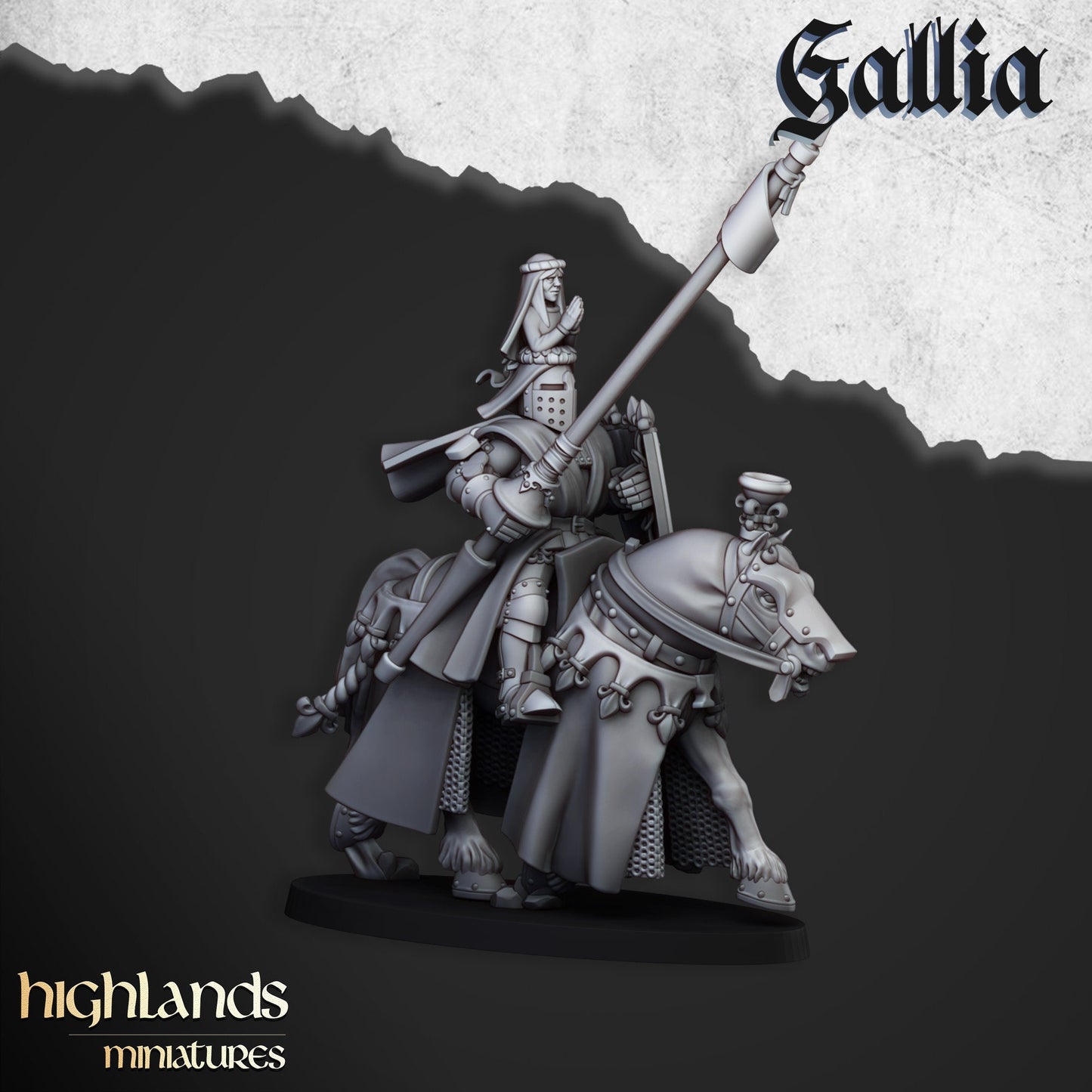 Royal Knight Unit of Gallia by Highland Miniatures