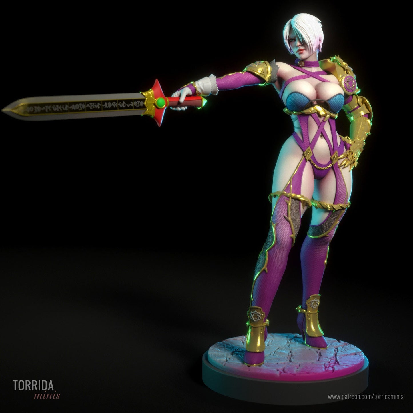Ivy Soul Fighter Statue Model Kit by Torrida Minis