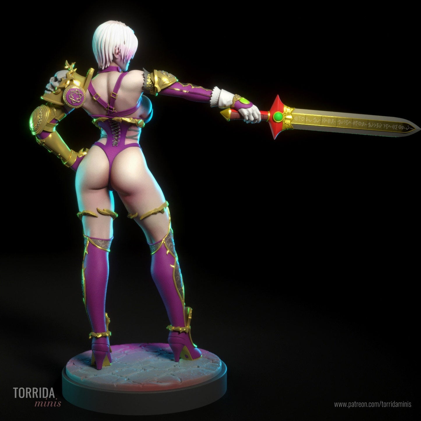 Ivy Soul Fighter Statue Model Kit by Torrida Minis