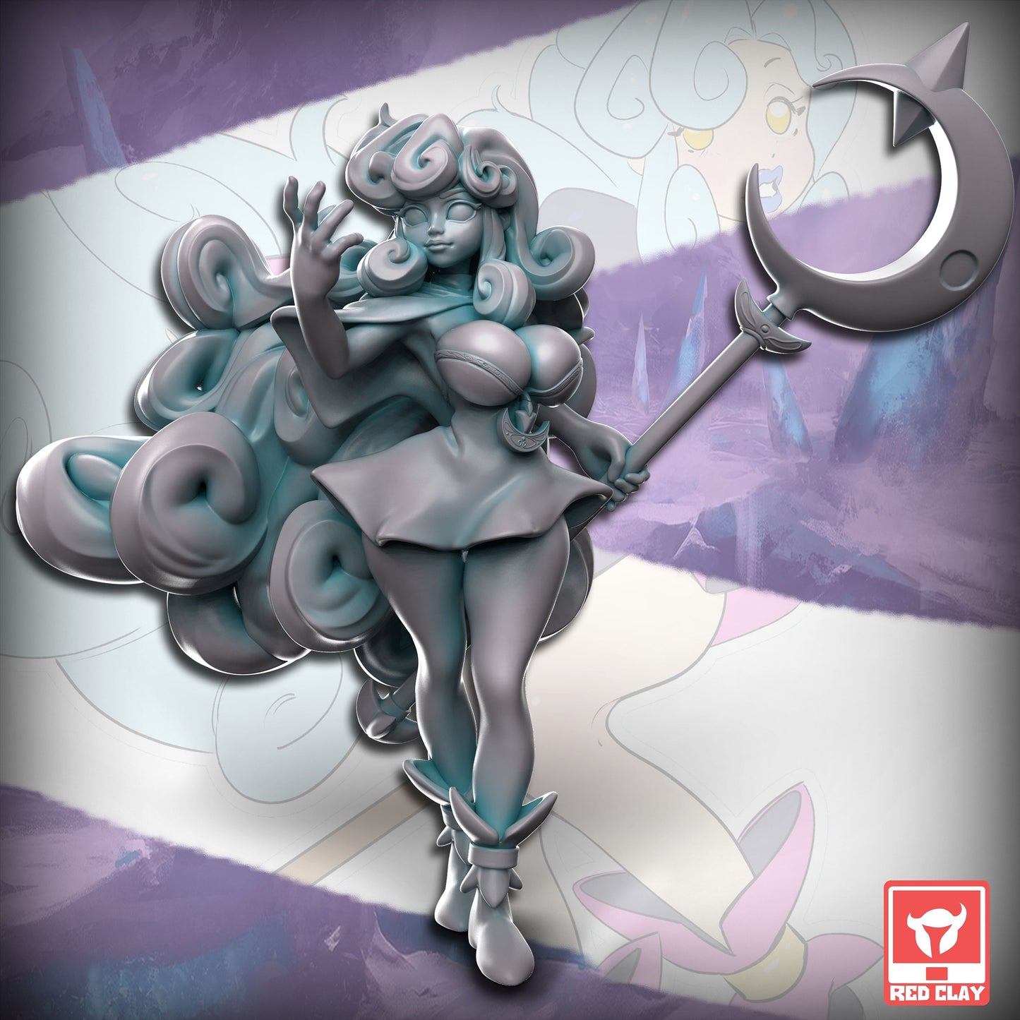 Ikari the Ice Witch by Red Clay Collectibles Miniatures