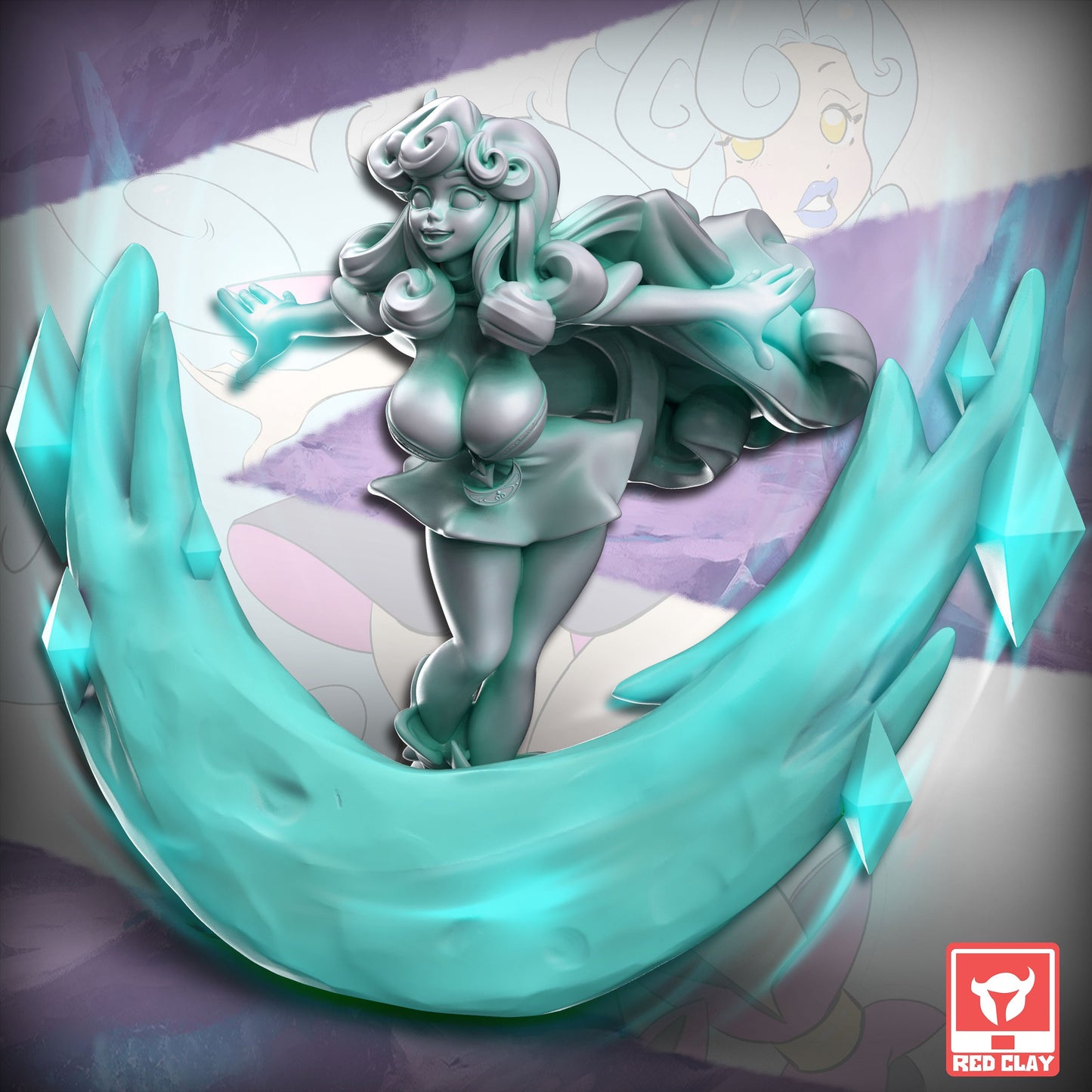 Ikari the Ice Witch by Red Clay Collectibles Miniatures