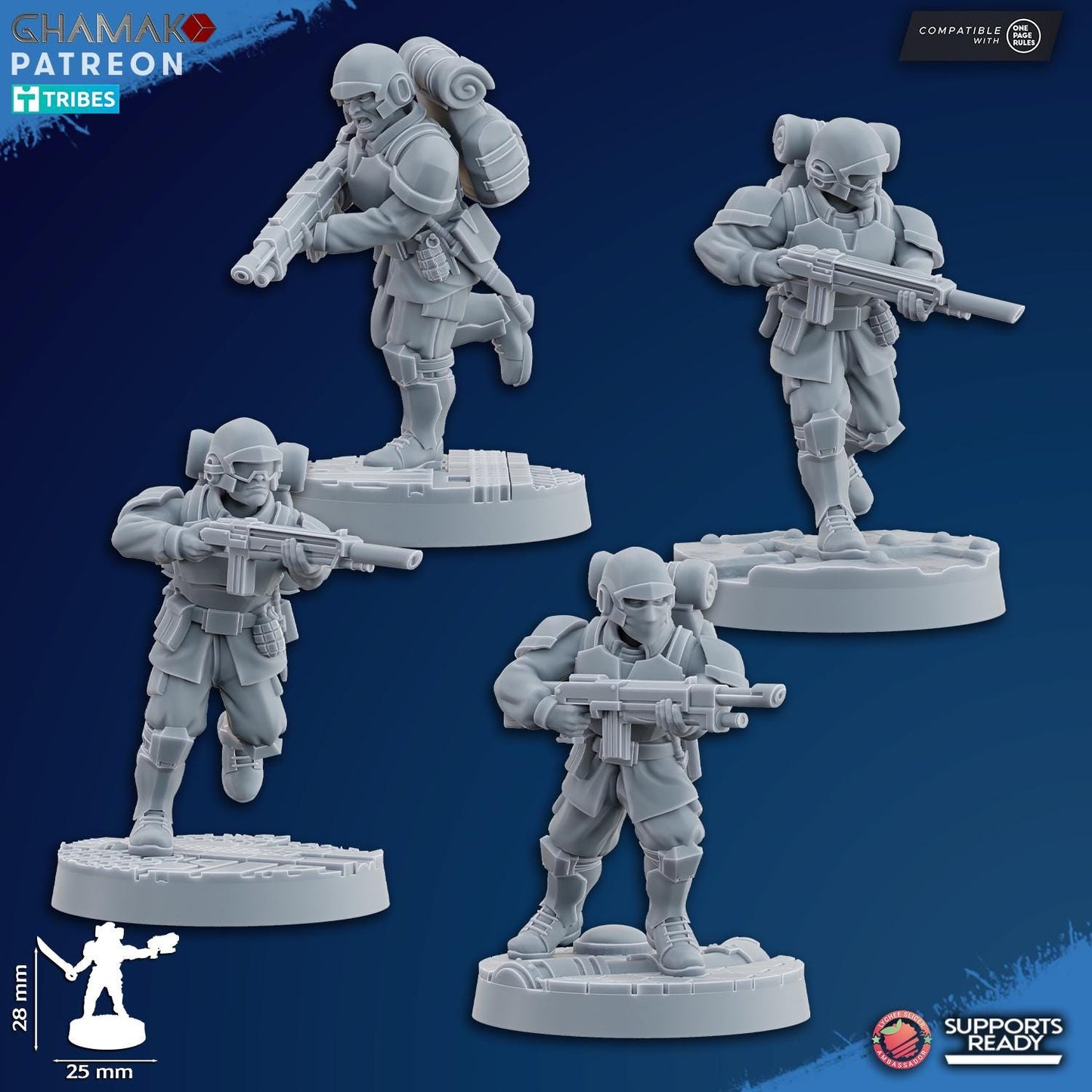 Freedom Guard Assault Team by Ghamak Miniatures