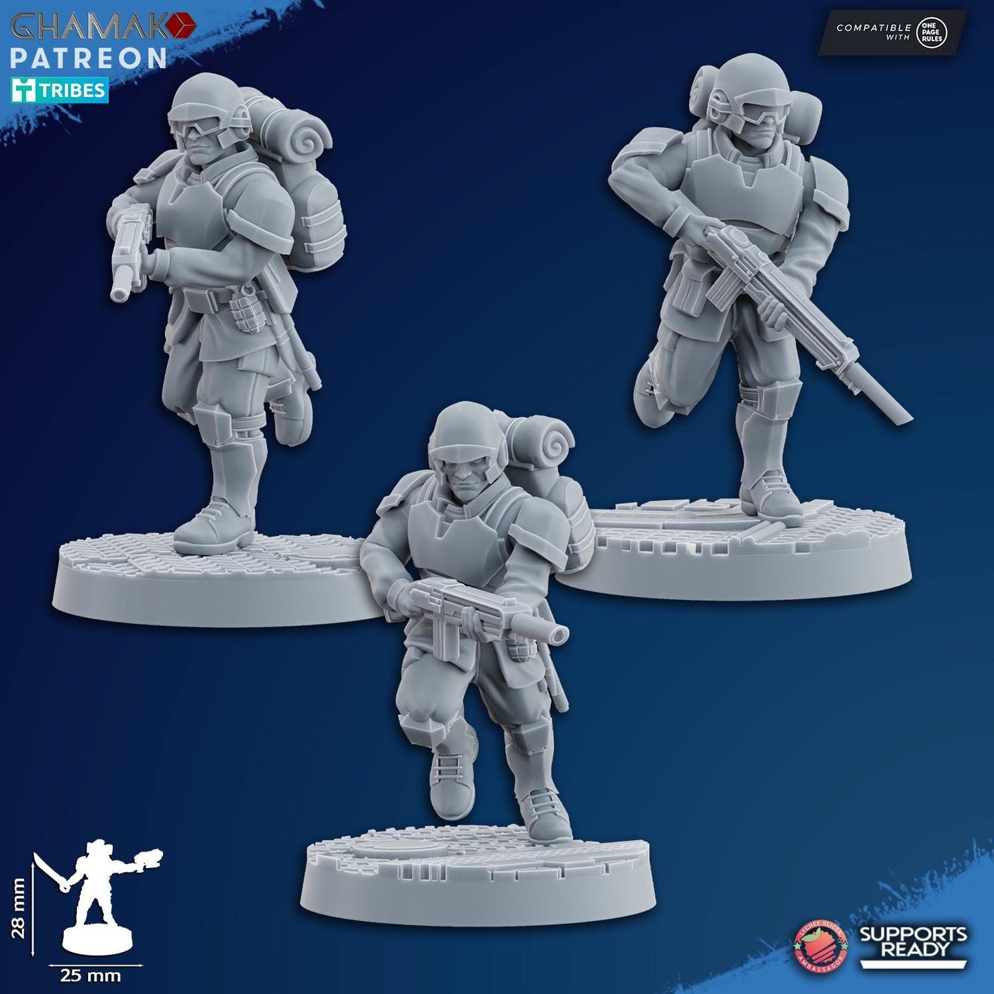 Freedom Guard Assault Team by Ghamak Miniatures