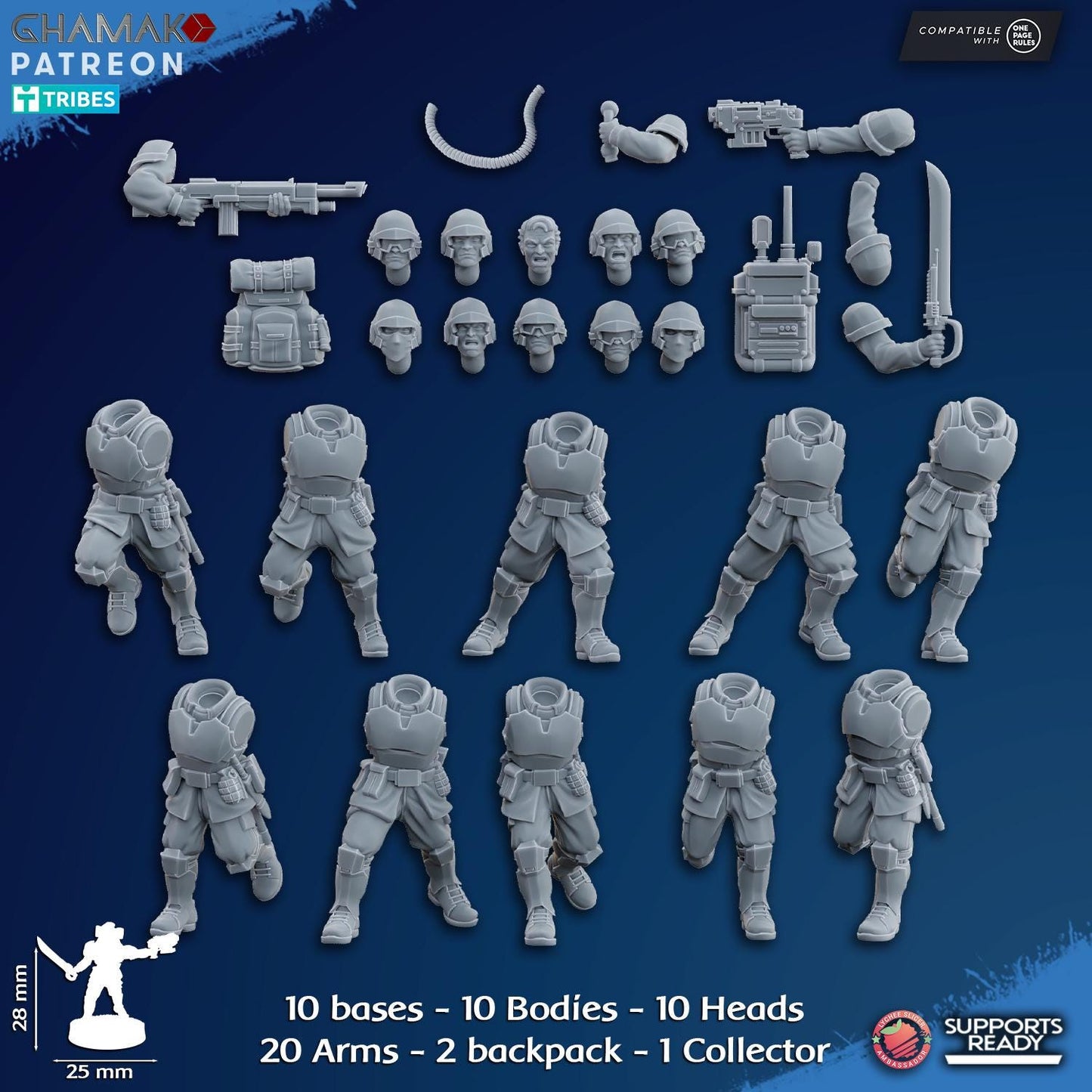 Freedom Guard Assault Team by Ghamak Miniatures