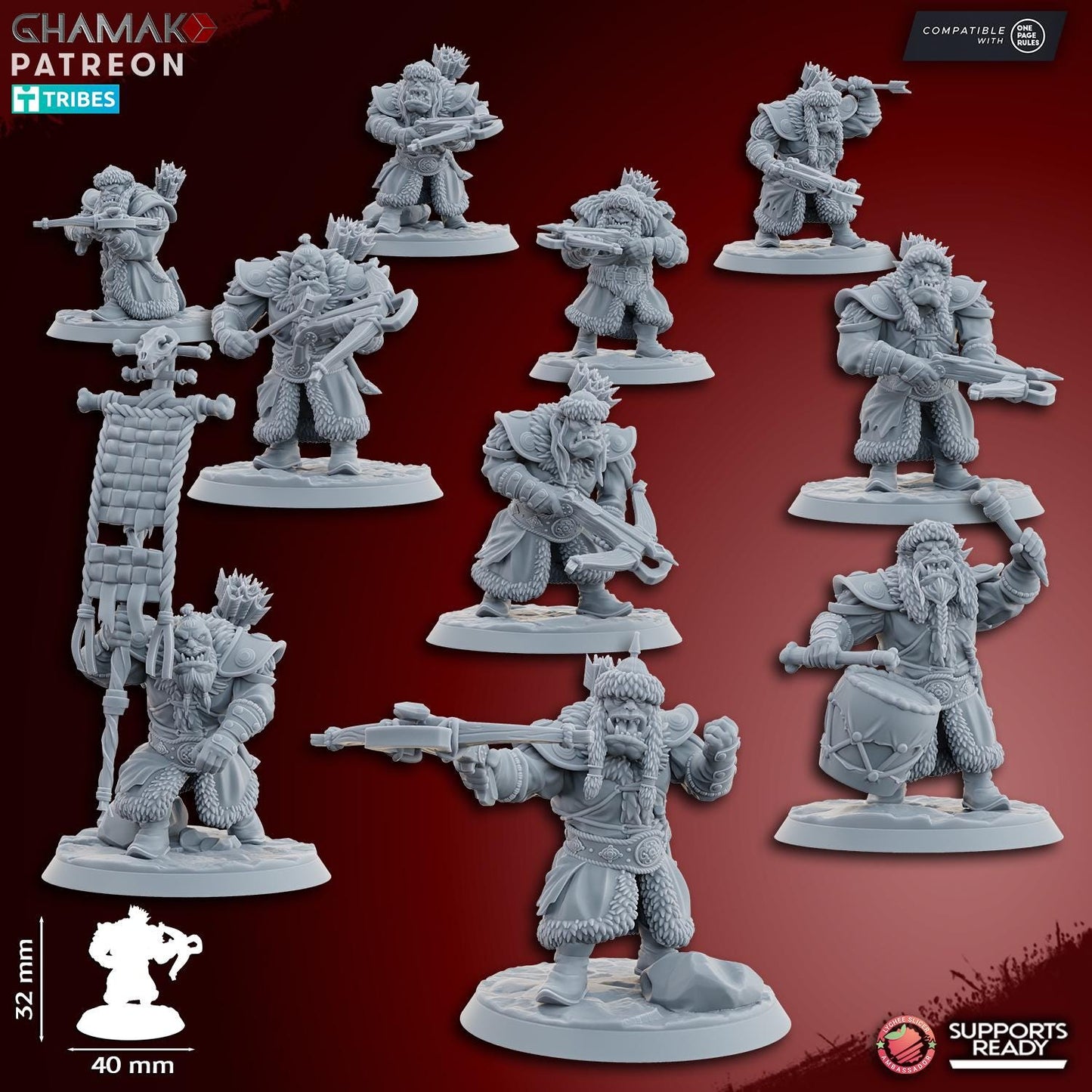 Orc Arbans with crossbow by Ghamak Miniatures