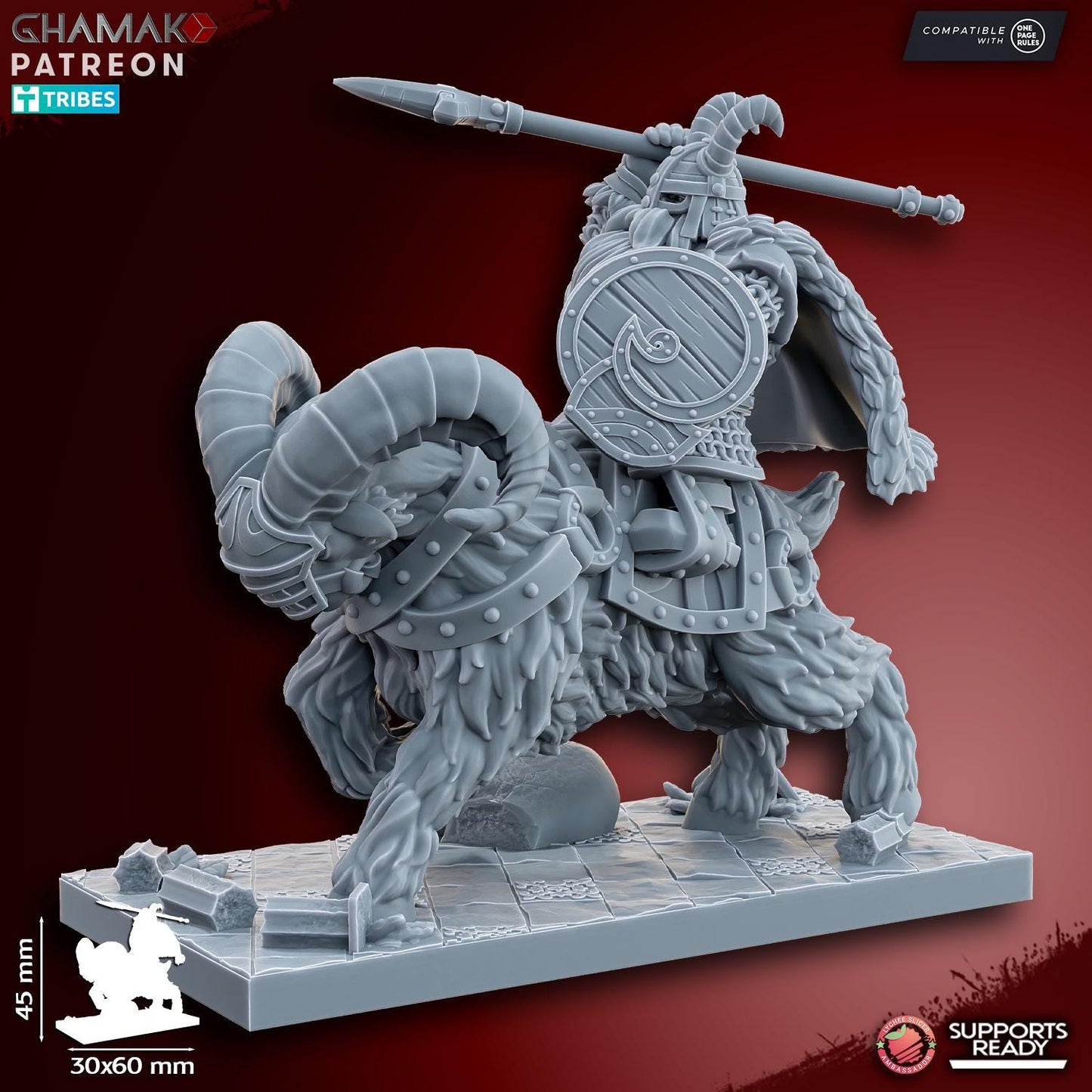 Dwarf Goat Riders by Ghamak Miniatures