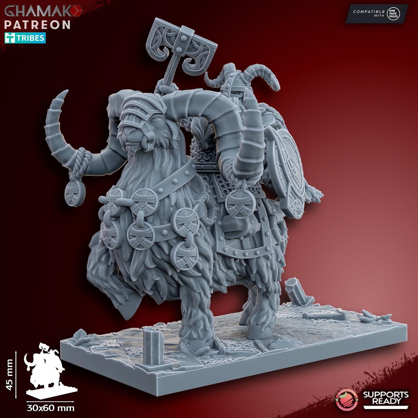 Dwarf Goat Riders by Ghamak Miniatures
