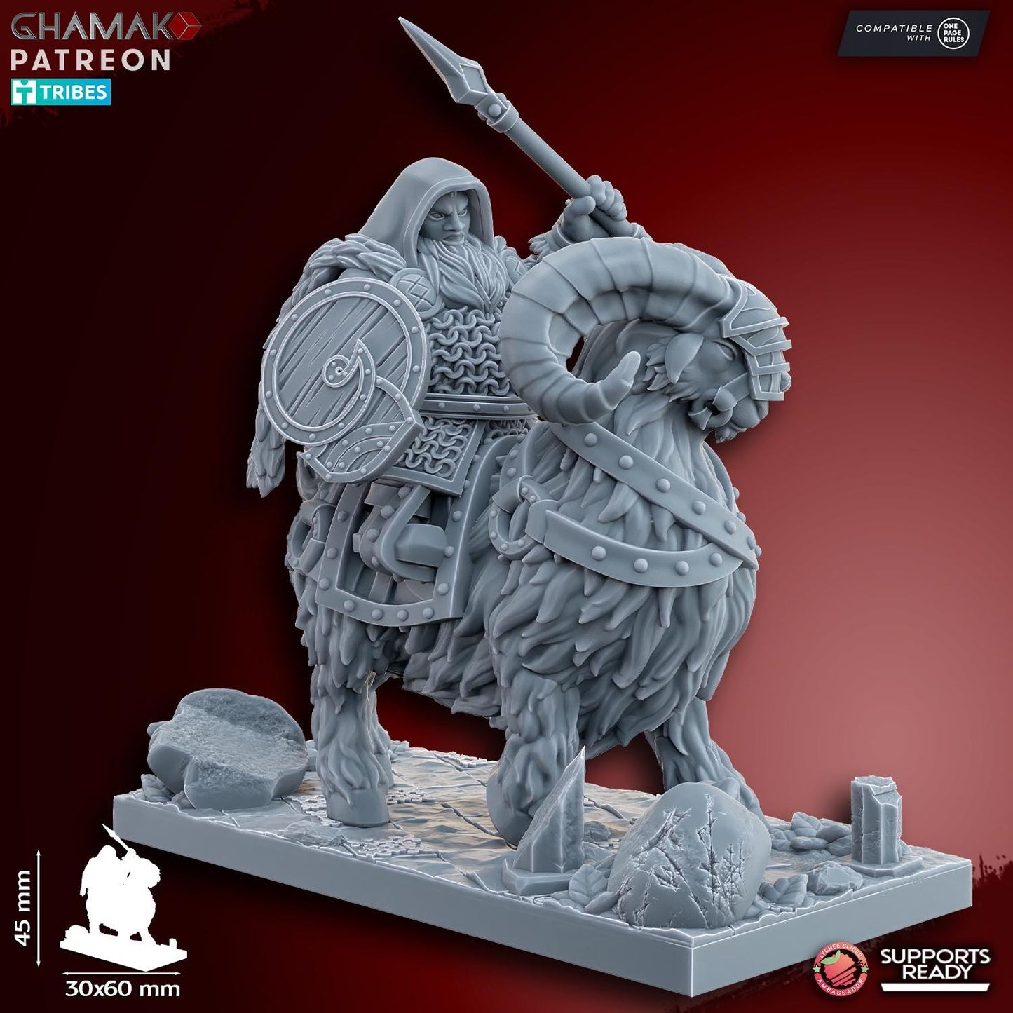 Dwarf Goat Riders by Ghamak Miniatures