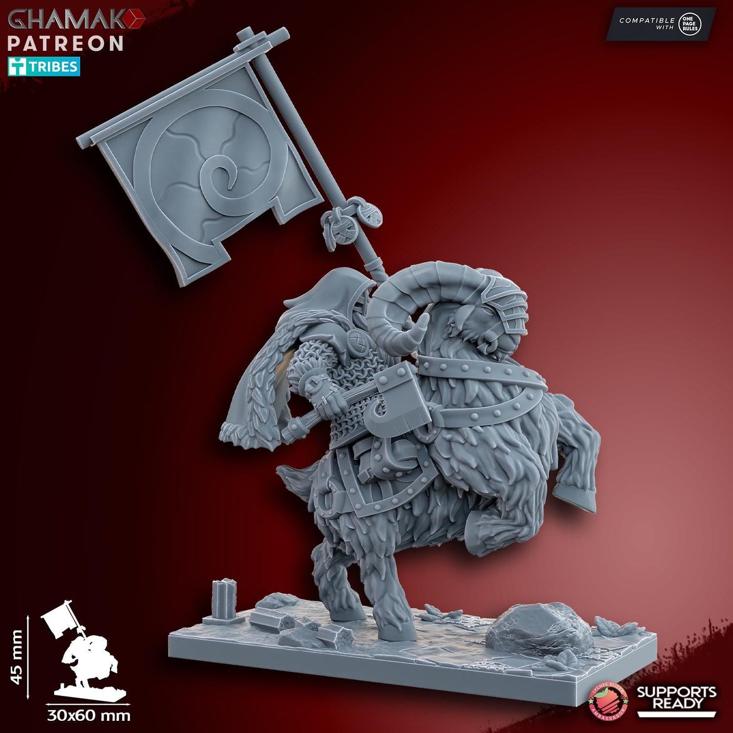 Dwarf Goat Riders by Ghamak Miniatures