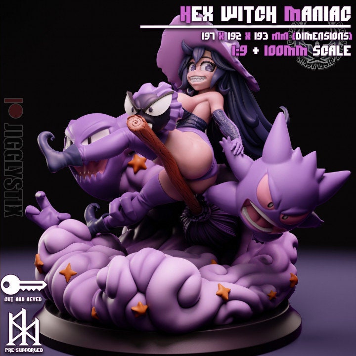 Hex Witch by Jigglystix Pin Up Factory Miniatures