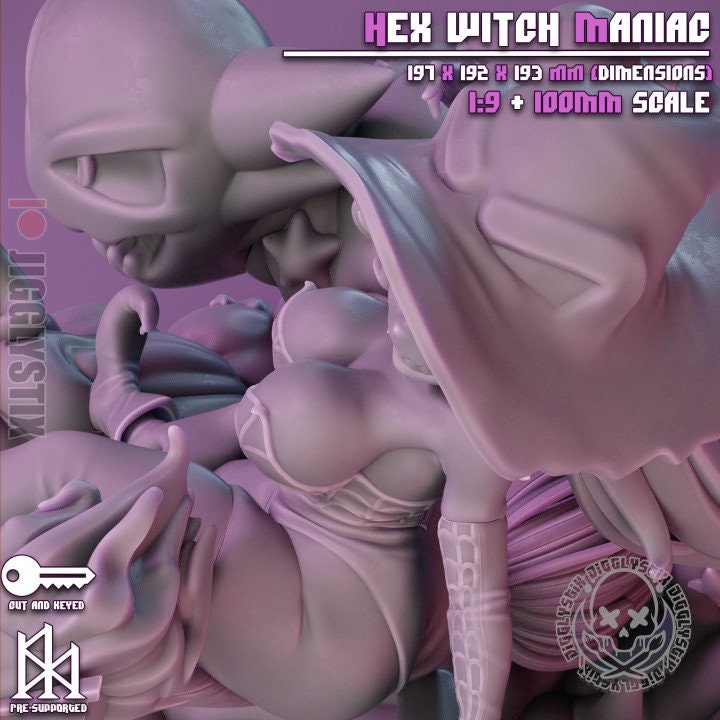 Hex Witch by Jigglystix Pin Up Factory Miniatures