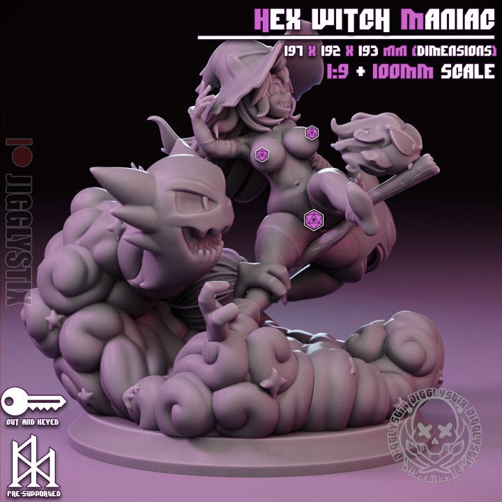 Hex Witch by Jigglystix Pin Up Factory Miniatures