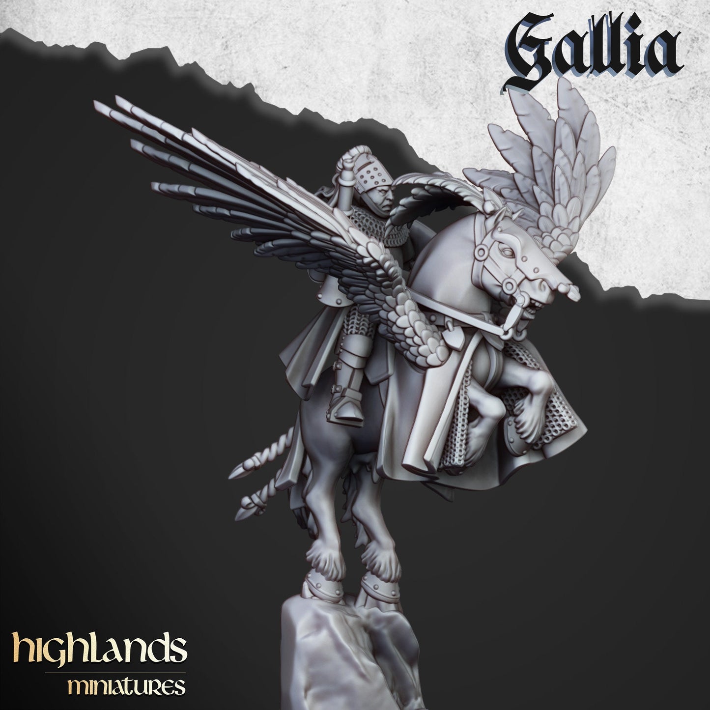 Pegasus Knight Unit of Gallia by Highland Miniatures