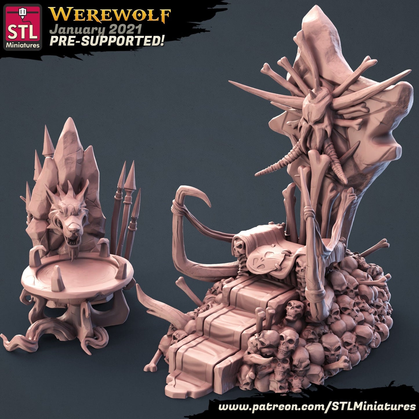 Werewolf Set by STL Miniatures
