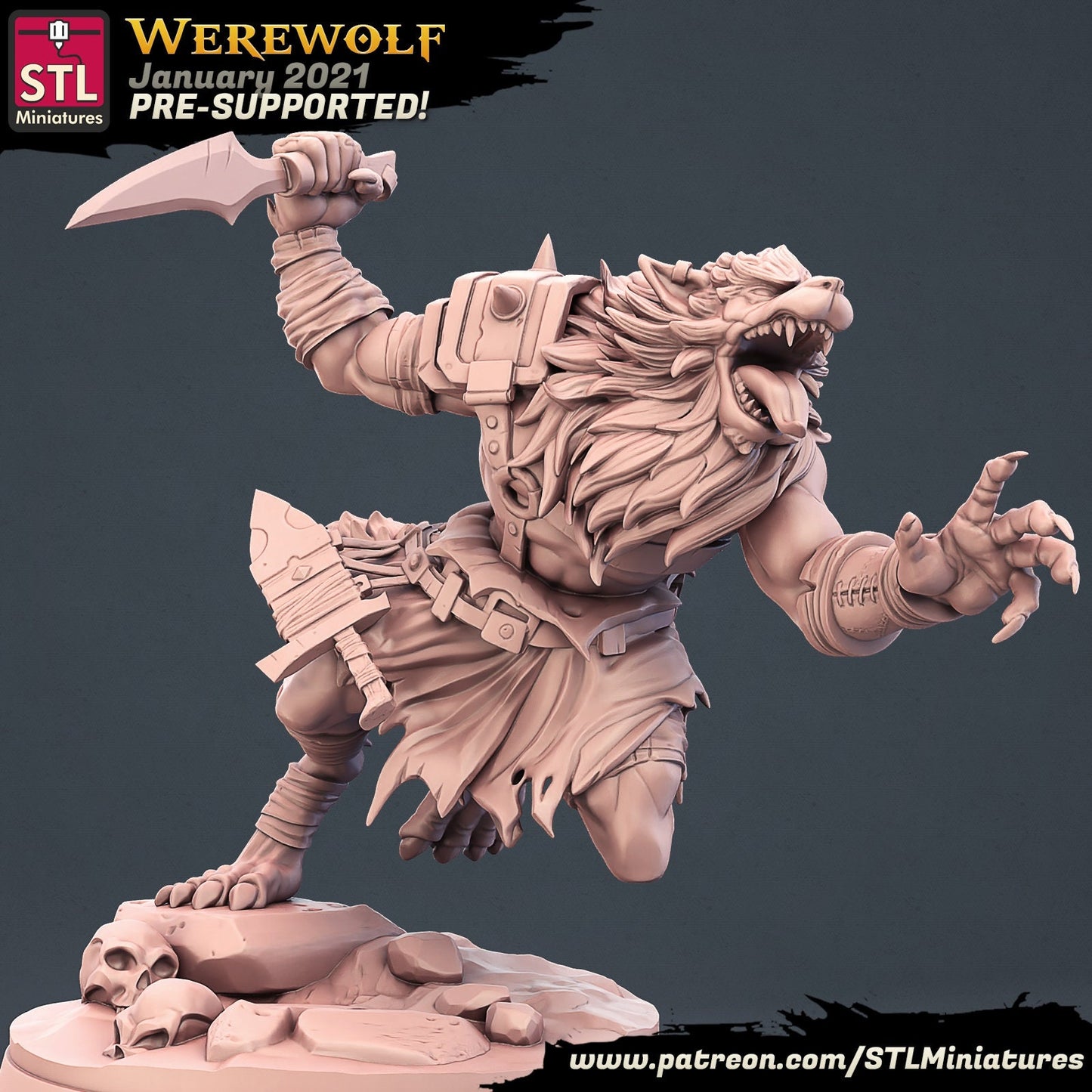 Werewolf Set by STL Miniatures