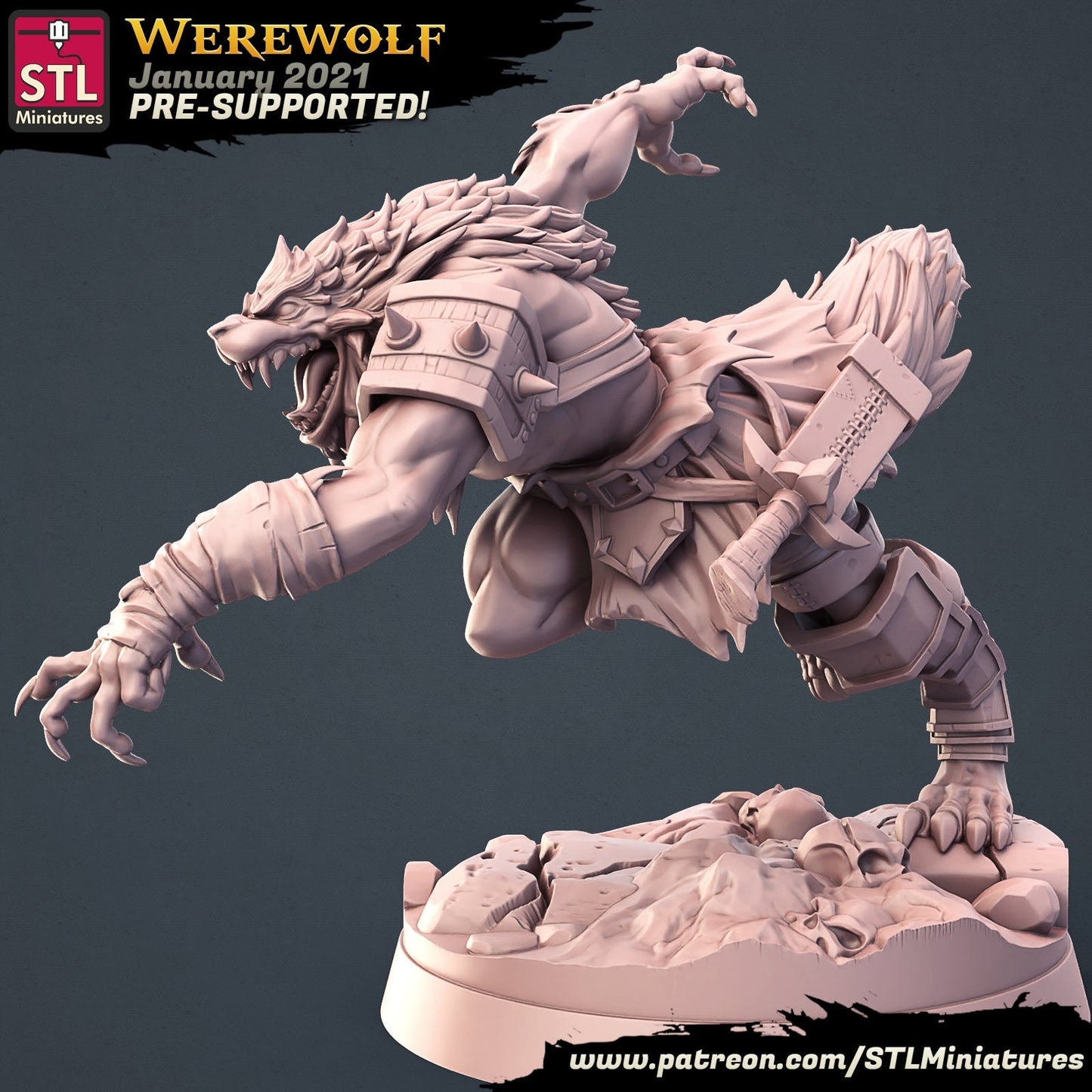 Werewolf Set by STL Miniatures