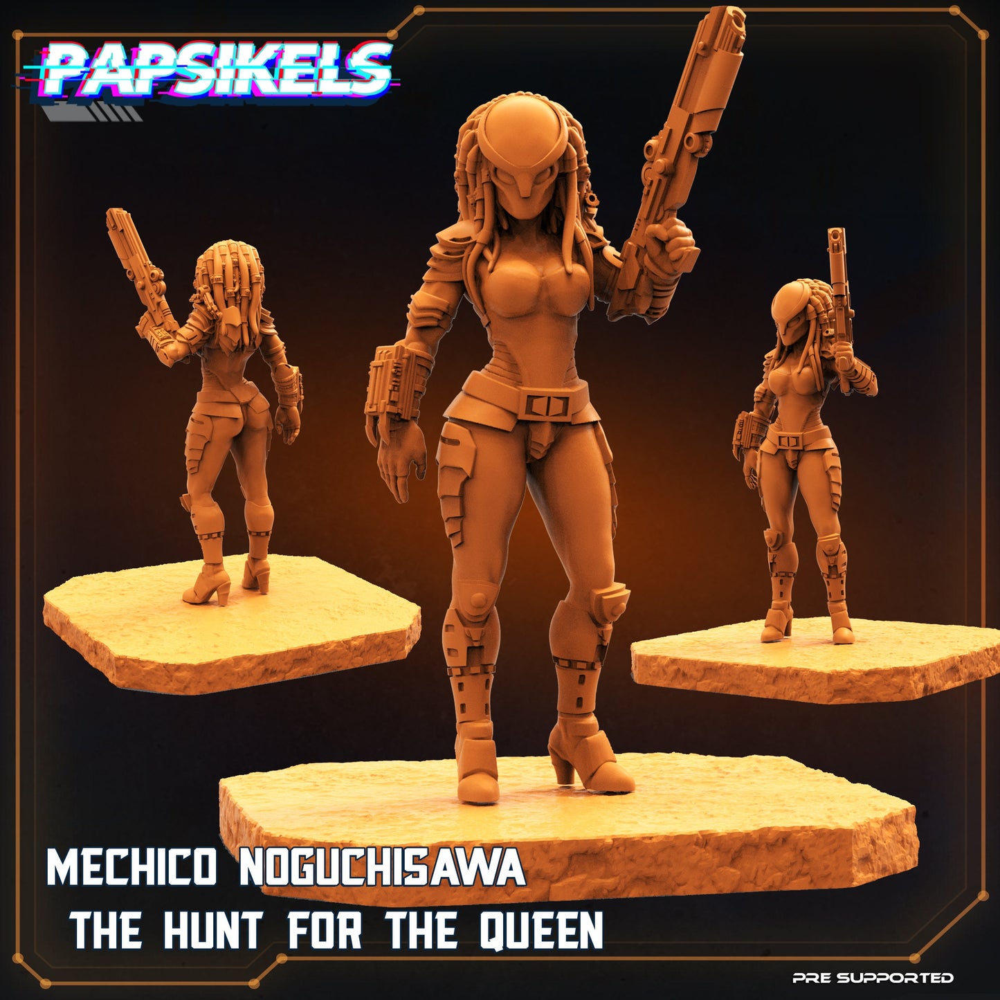 Sergo Clan Vixen "Human" Hunters by Papsikels Miniatures