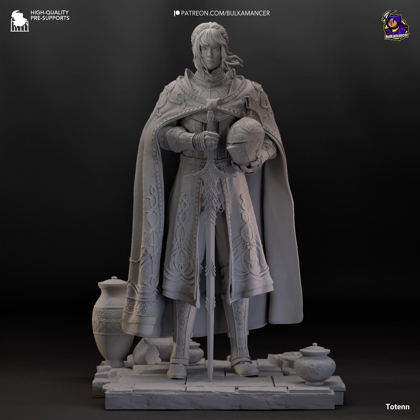Knight of the Kind Lord Statue Model Kit by Bulkamancer Sculpts