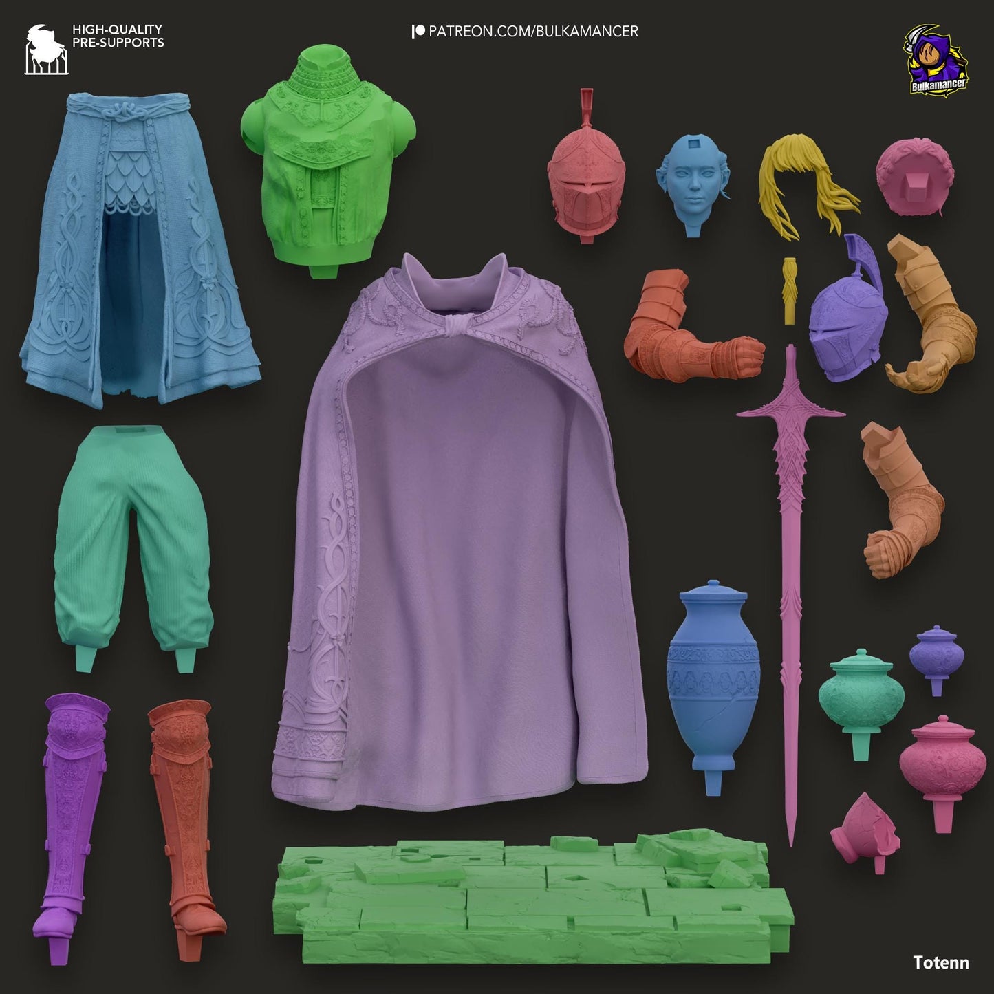 Knight of the Kind Lord Statue Model Kit by Bulkamancer Sculpts