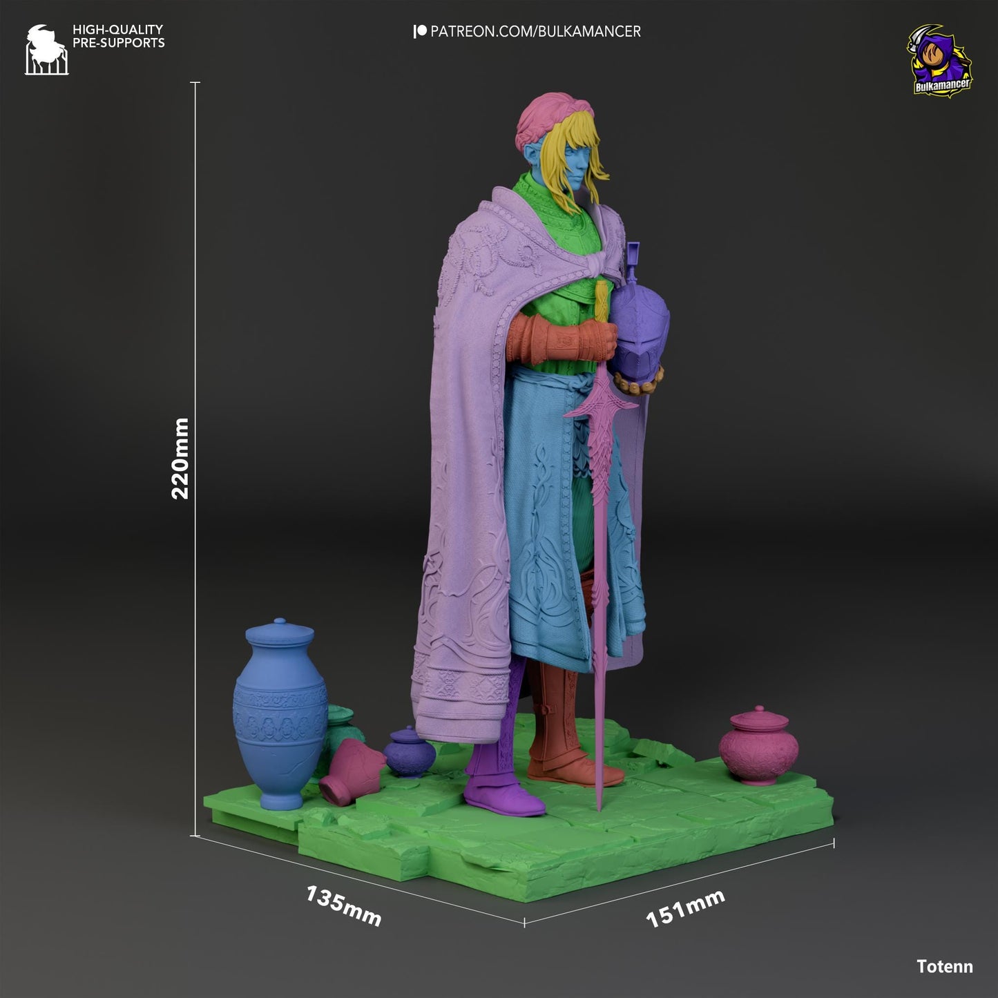 Knight of the Kind Lord Statue Model Kit by Bulkamancer Sculpts
