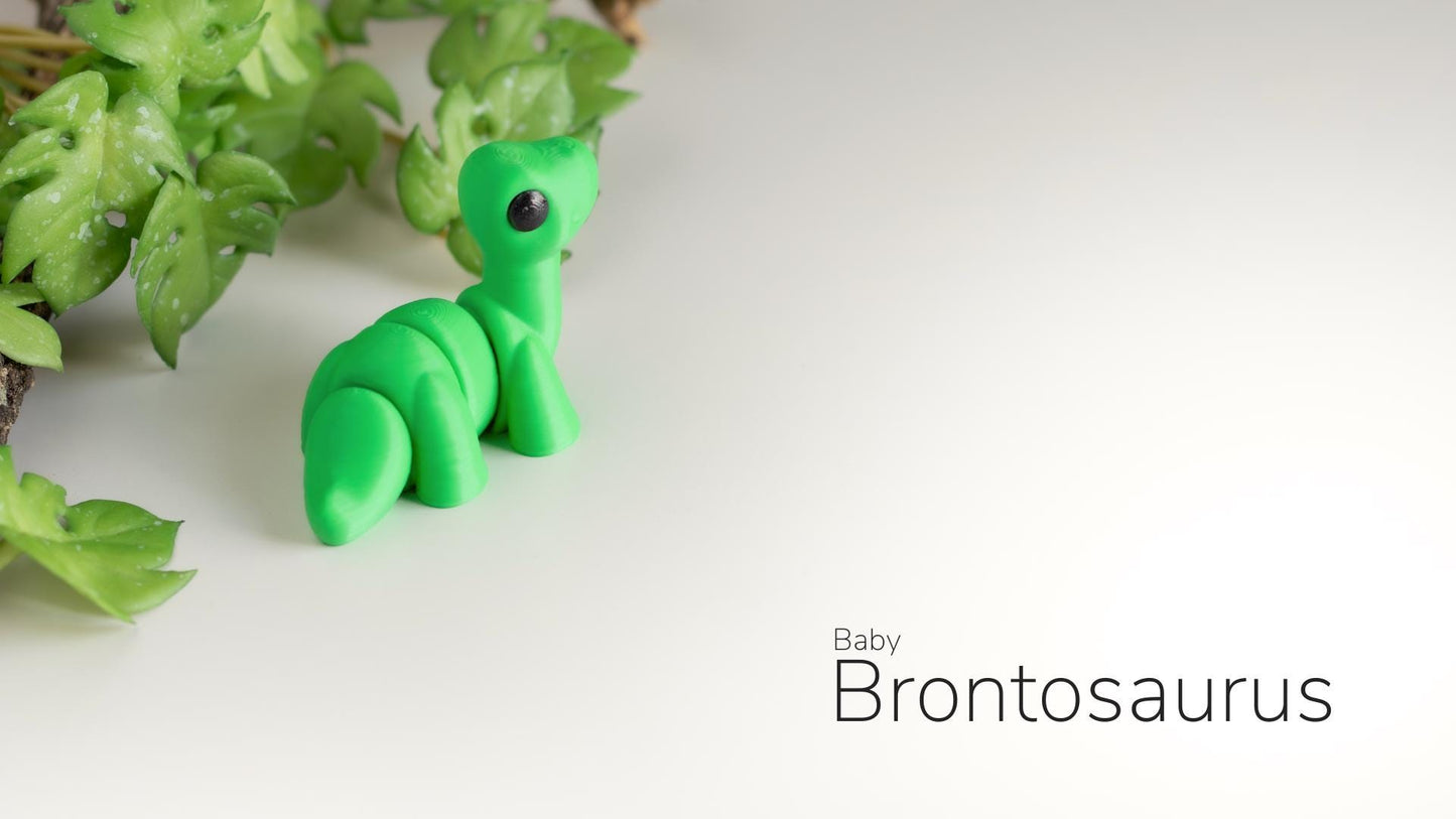 Baby Brontosaurus 3D Printed Fidget Toy by Zou3D