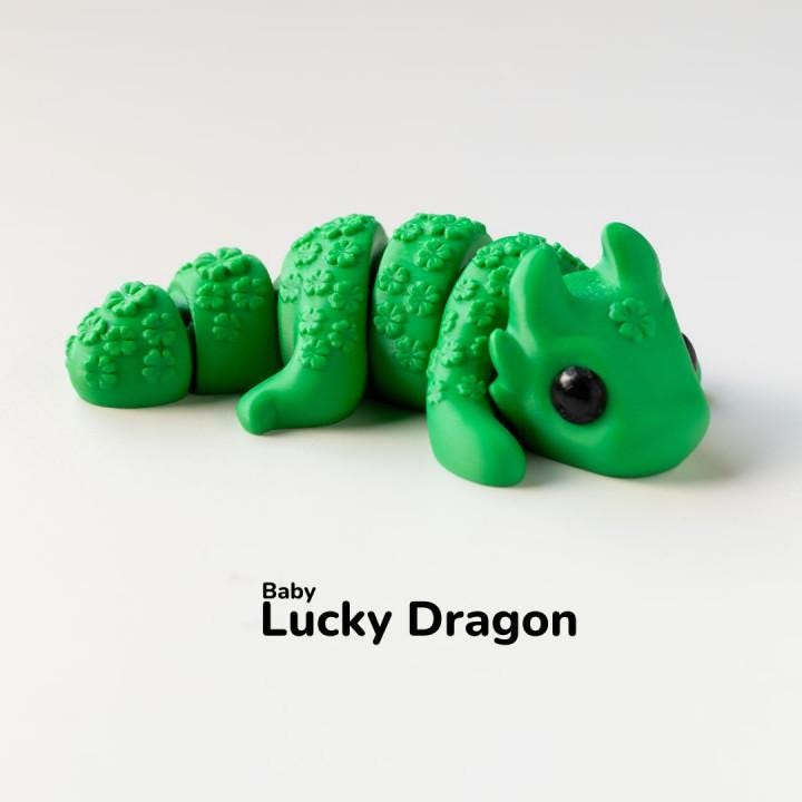 Baby Lucky Dragon 3D Printed Fidget Toy by Zou3D