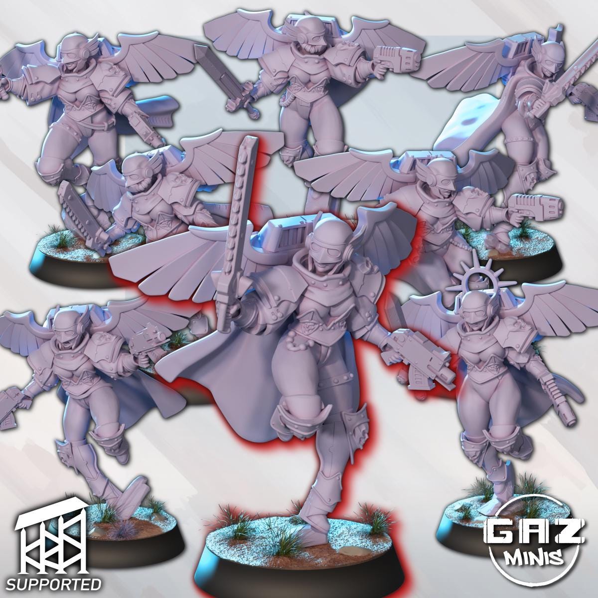 Siblings of Combat JumpPack Squad by Gaz Minis