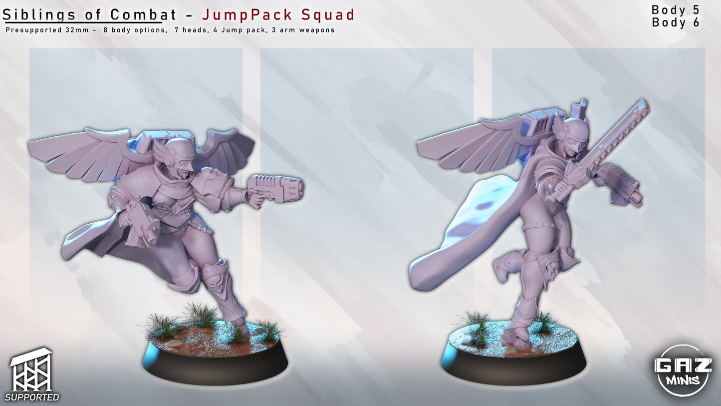 Siblings of Combat JumpPack Squad by Gaz Minis