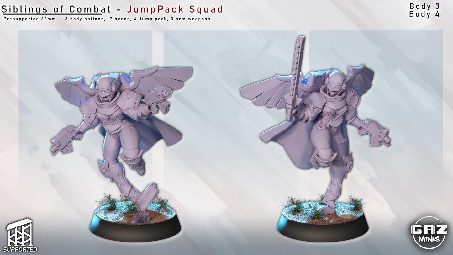 Siblings of Combat JumpPack Squad by Gaz Minis