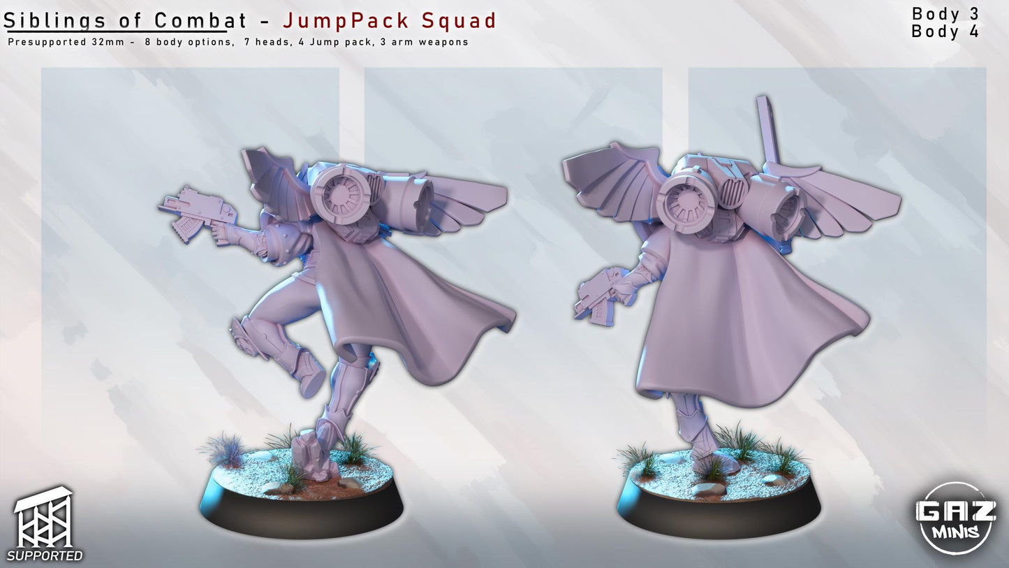 Siblings of Combat JumpPack Squad by Gaz Minis