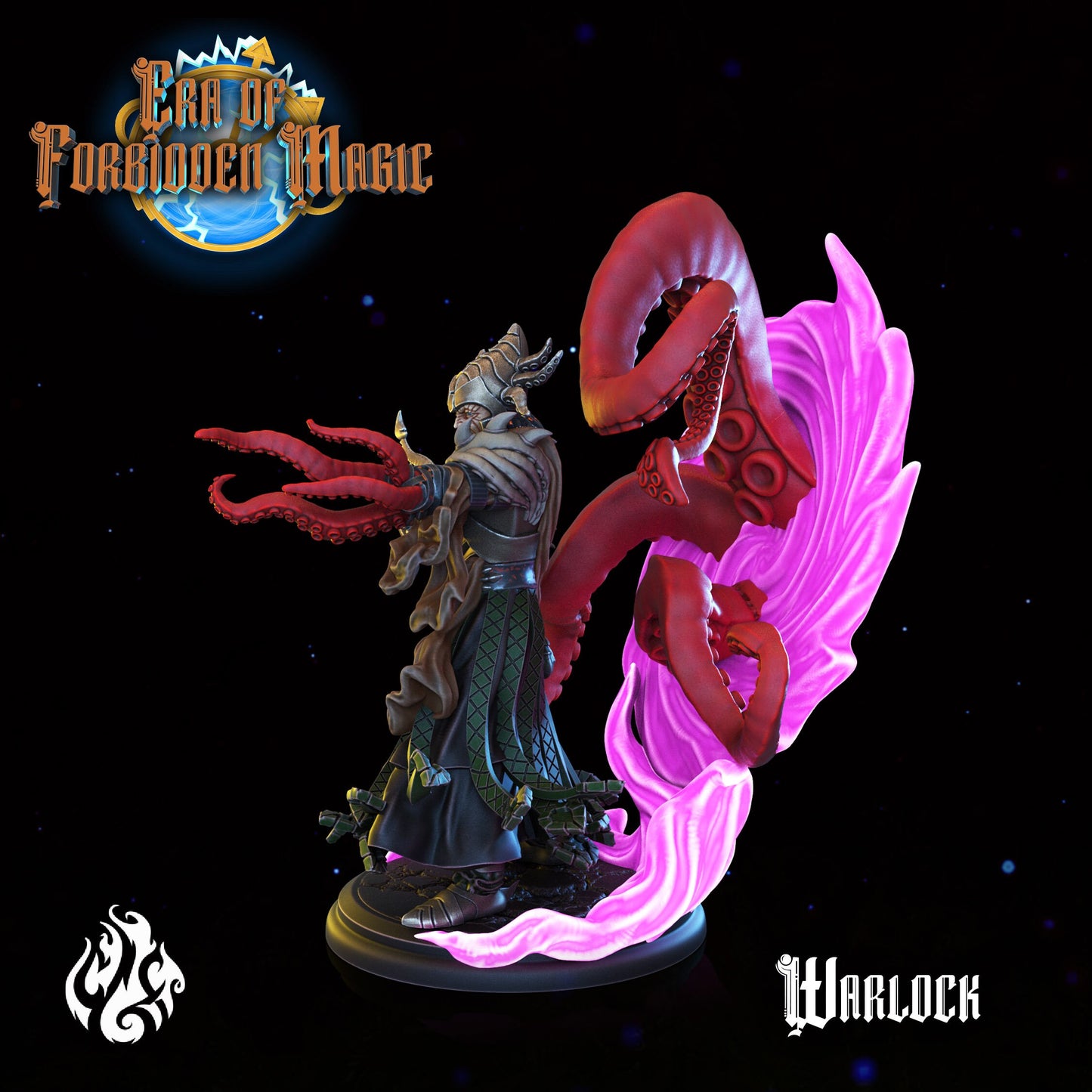 Warlock from "Era of Forbidden Magic" by Crippled God Foundry Miniatures