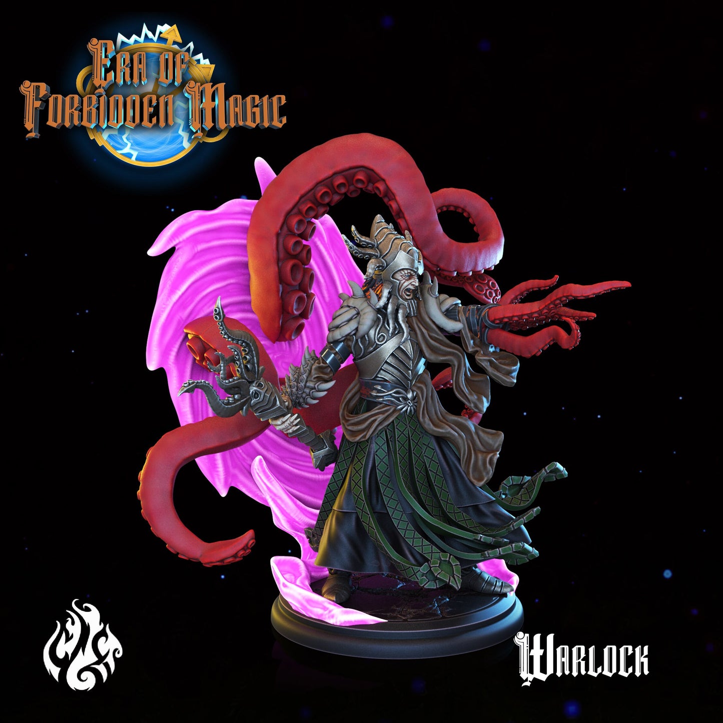 Warlock from "Era of Forbidden Magic" by Crippled God Foundry Miniatures