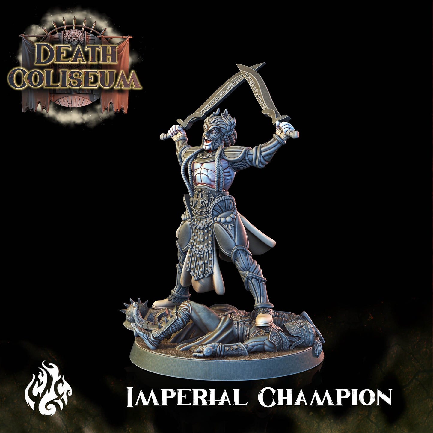 Imperial Champion from "Death Coliseum" by Crippled God Foundry Miniatures