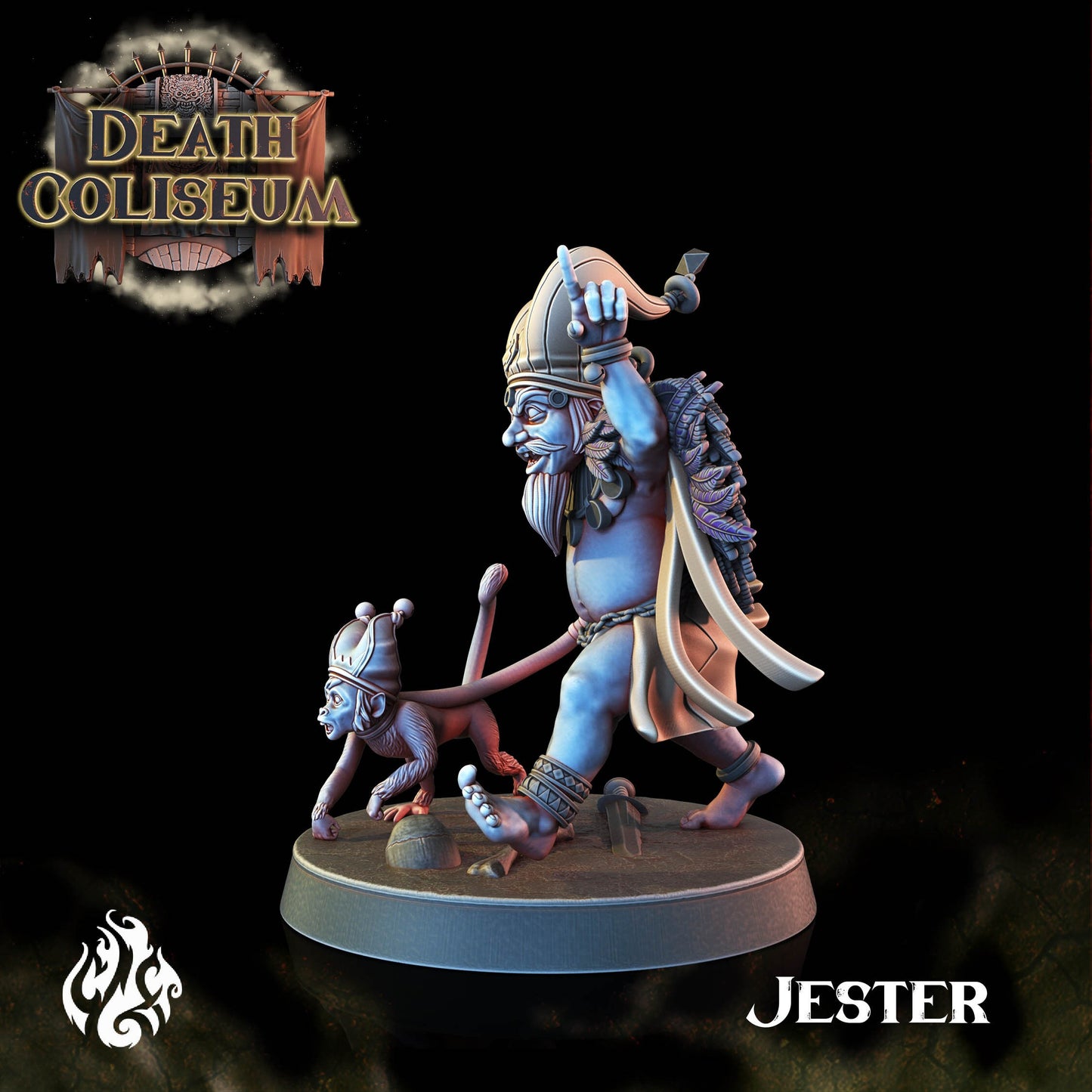 Jester from "Death Coliseum" by Crippled God Foundry Miniatures