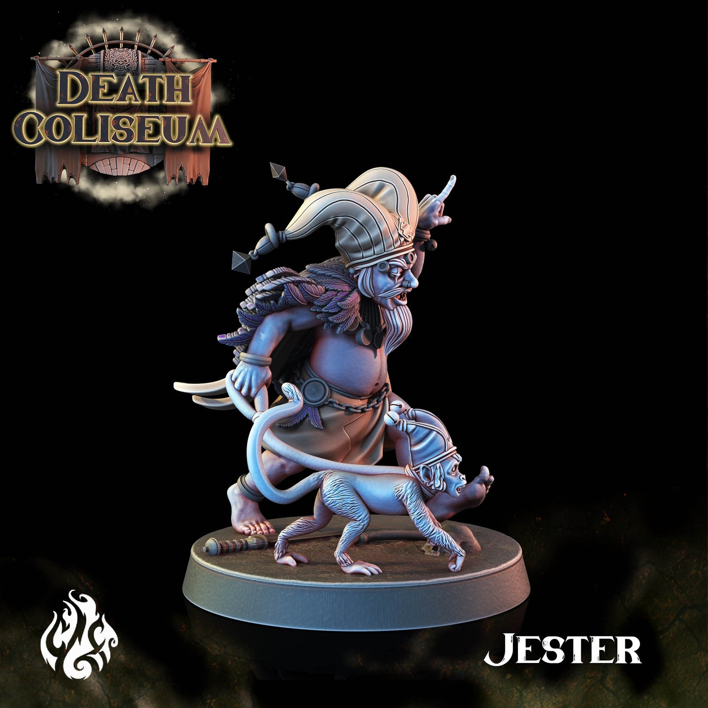 Jester from "Death Coliseum" by Crippled God Foundry Miniatures
