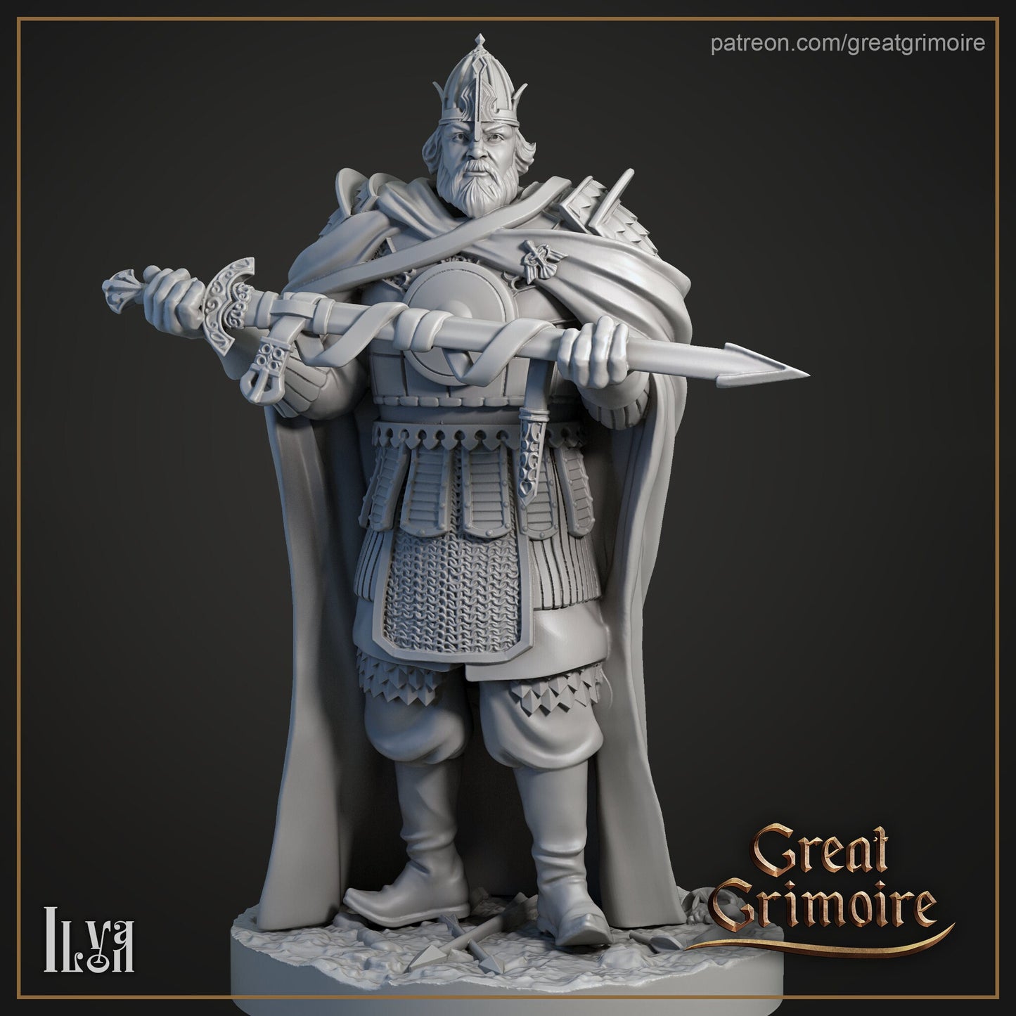IIya Knight from "Tales of Yaga Moors" by Great Grimoire Miniature RPG